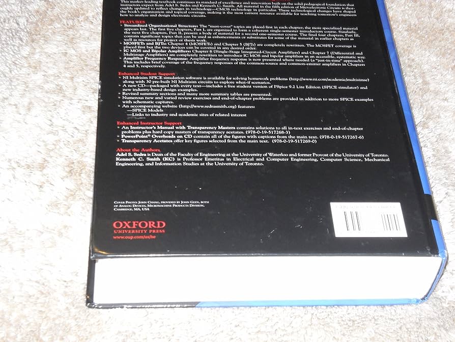 コンピュータ・IT Microelectronic Circuits fifth edition Microelectronic Circuits: Sedra, Adel S., Smith, Kenneth C