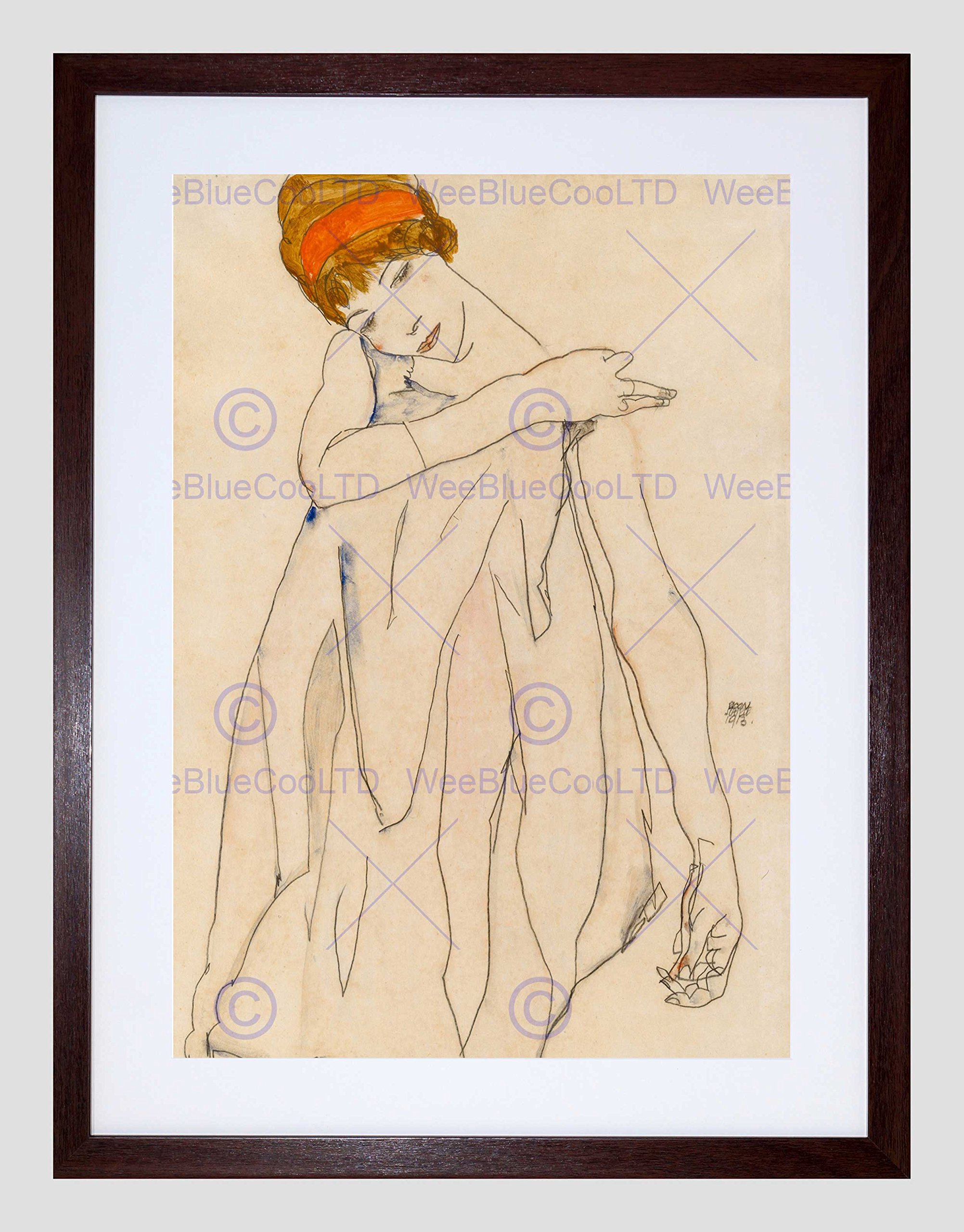 Wee Blue Coo Egon Schiele Austrian Dancer Die Tanzerin Framed Wall Art Print