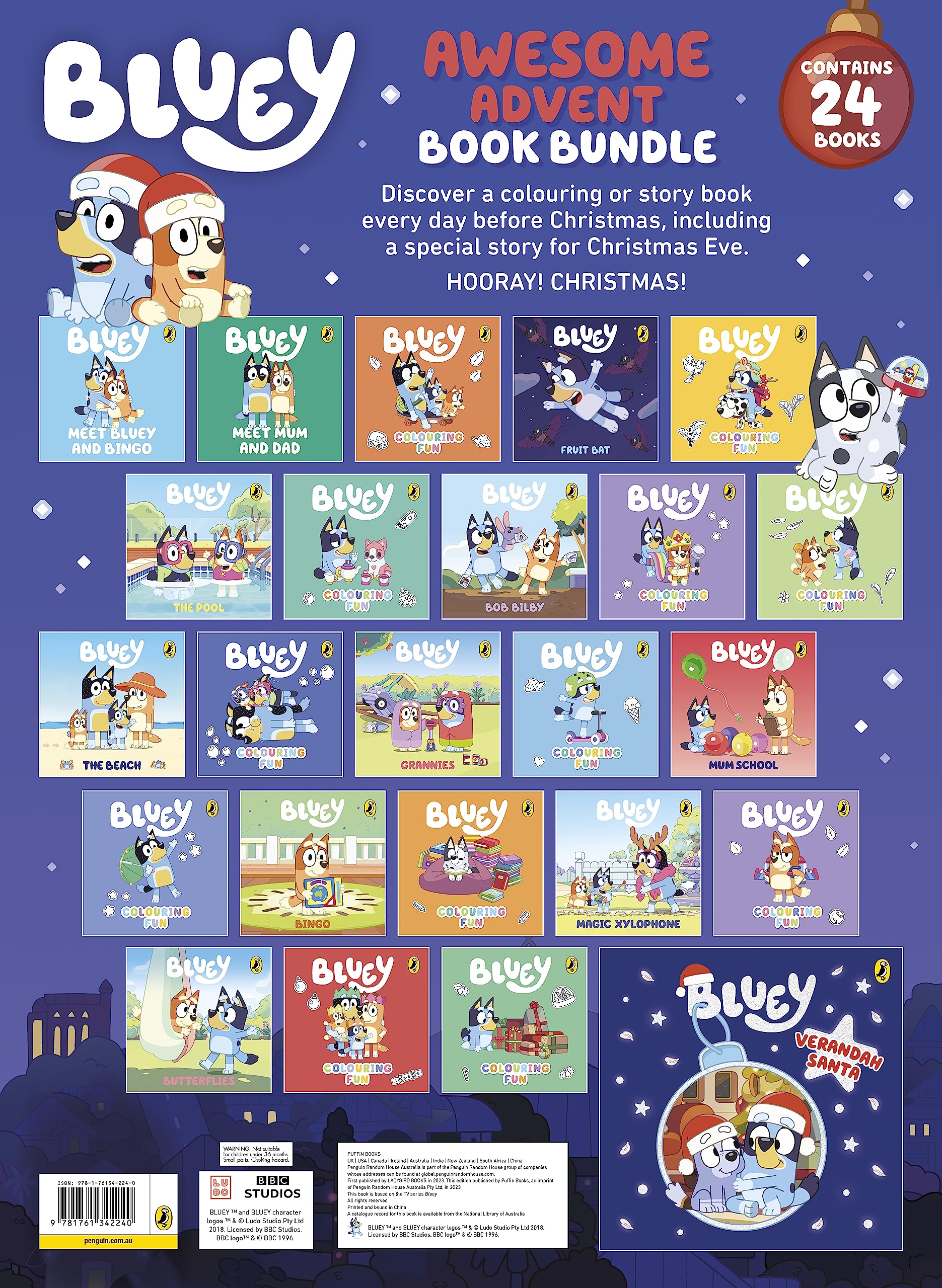 Bluey Advent Calendar Book Collection: Includes 24 story and activity books