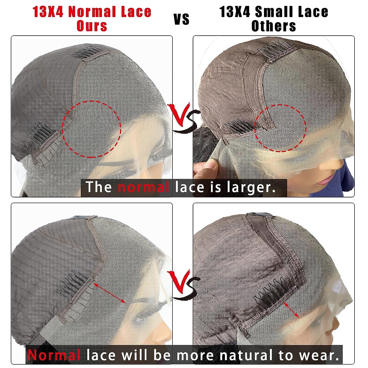 Lace Front Wigs Human Hair Straight 13x4 HD Transparent Lace Frontal Human Hair Wig for Black Women 180% Density 100% Brazilian Virgin Human Hair Pre-Plucked with Baby Hair Natural Color 24inch