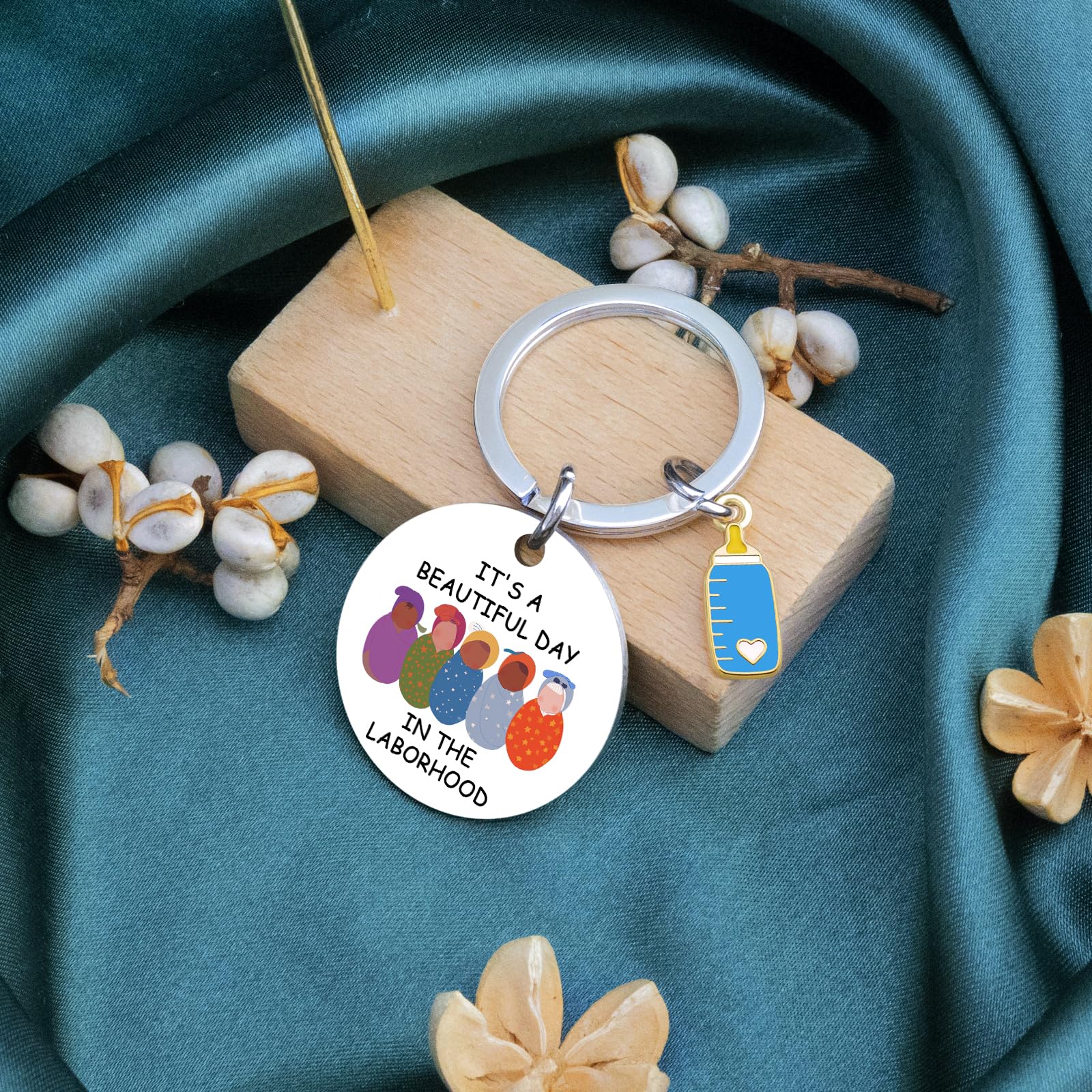 Labor And Delivery Gifts Midwife Gifts l&d Nurse Keychain ob nurse gifts It's A Beautiful Day In The Laborhood Appreciation Gift For Nurses Week Labor Day