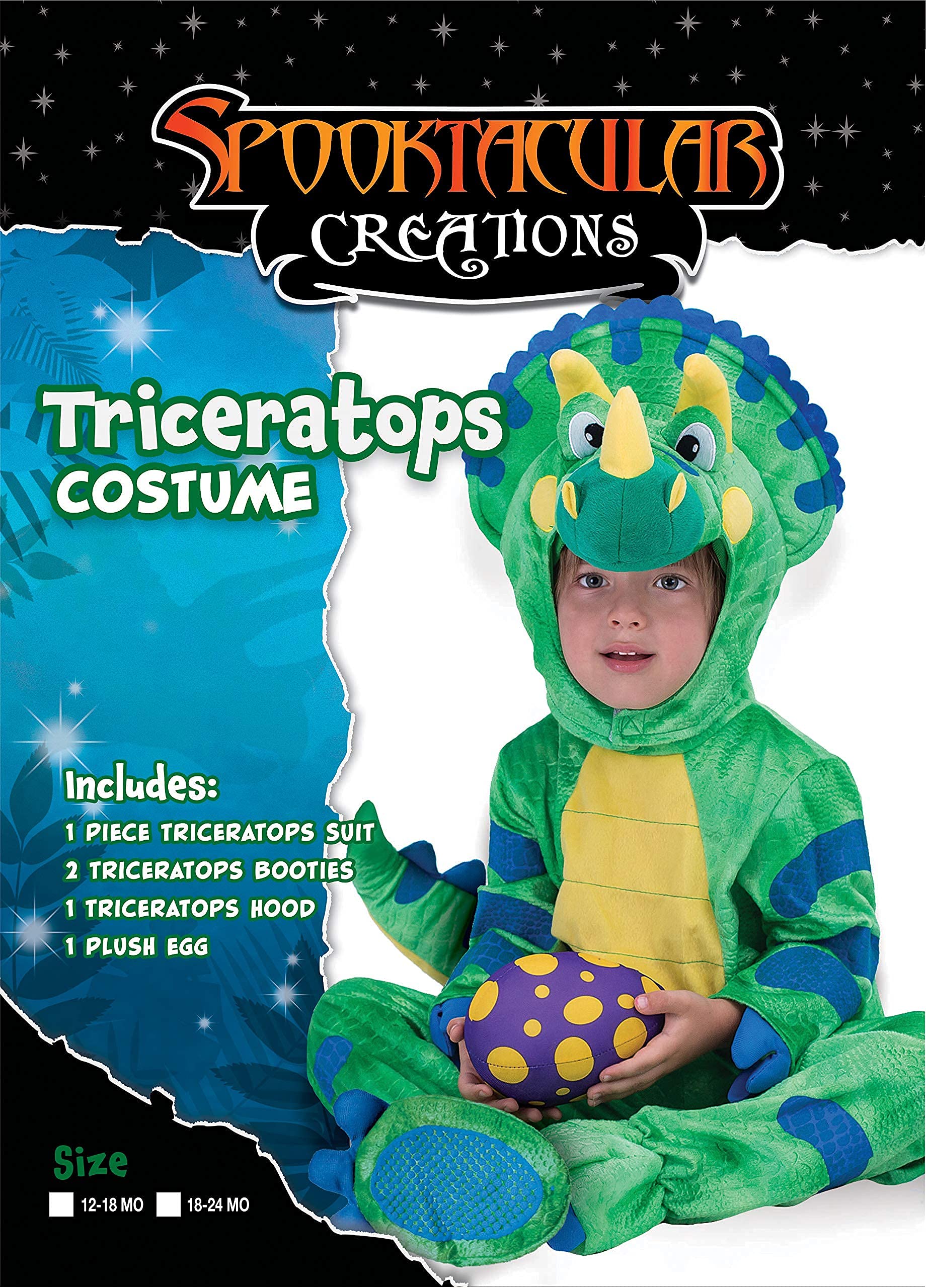 Spooktacular Creations Triceratops Deluxe Kids Dinosau...B07H3CJCGJ