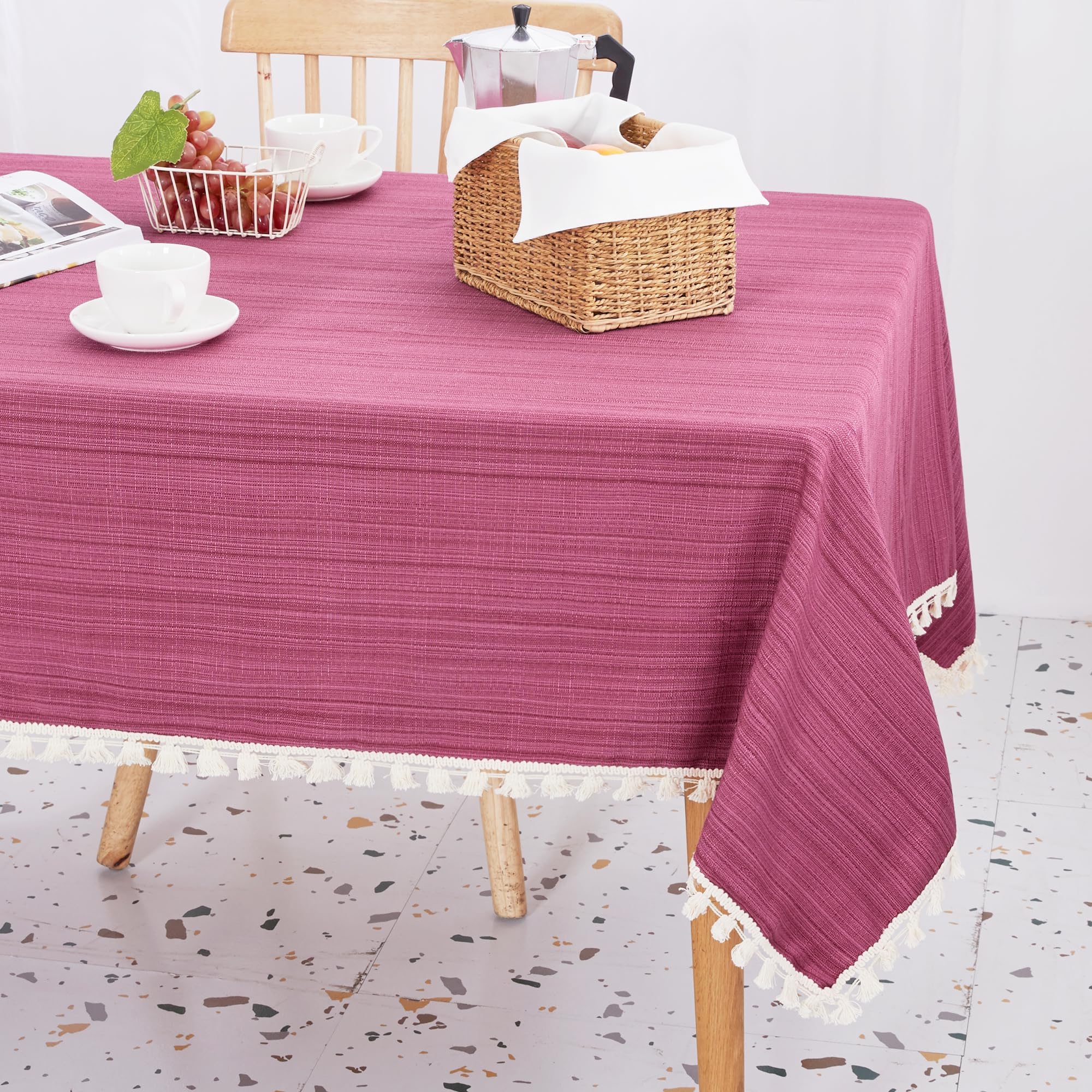 Amazon.co.jp: Deconovo テーブルクロス テーブルカバー ダイニング