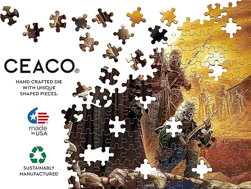 Miniatura 5 de Ceaco - Thomas Kinkade - El libro de Boba Fett - Tusken Raiders - Rompecabezas de 500 piezas