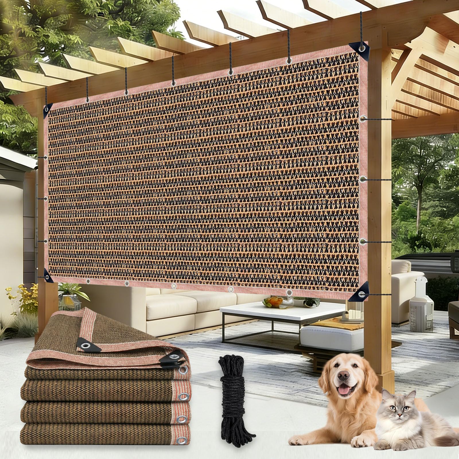 90% Outdoor Sun Shade Cloth 20x20