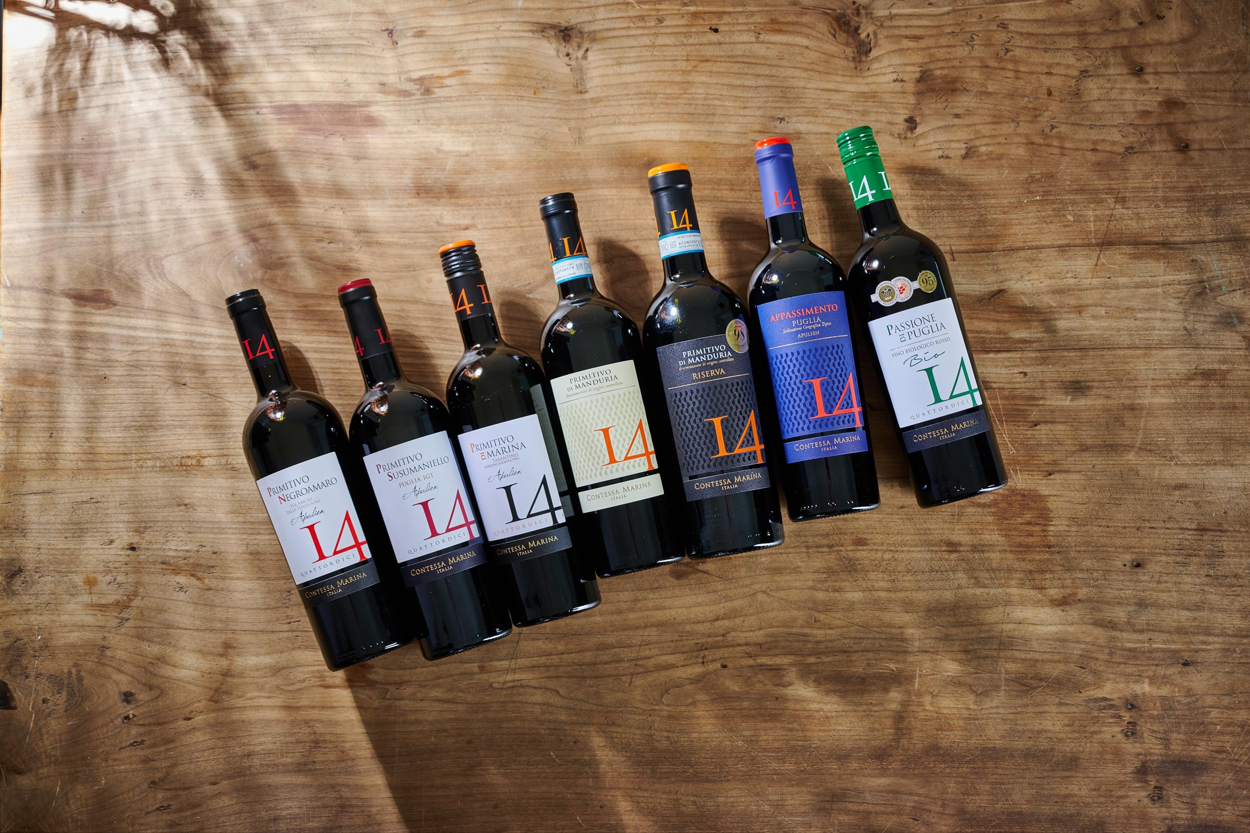 Primitivo Susumaniello Puglia IGT 14 Contessa Marina Apulien Rotwein halbtrocken (6 x 0.75l)