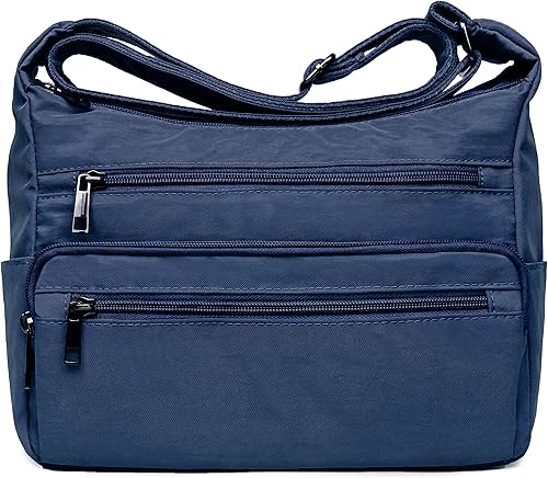 VOLGANIK ROCK - Bolso RFID para mujeres, de tela, nailon, con múltiples bolsillos, para viaje