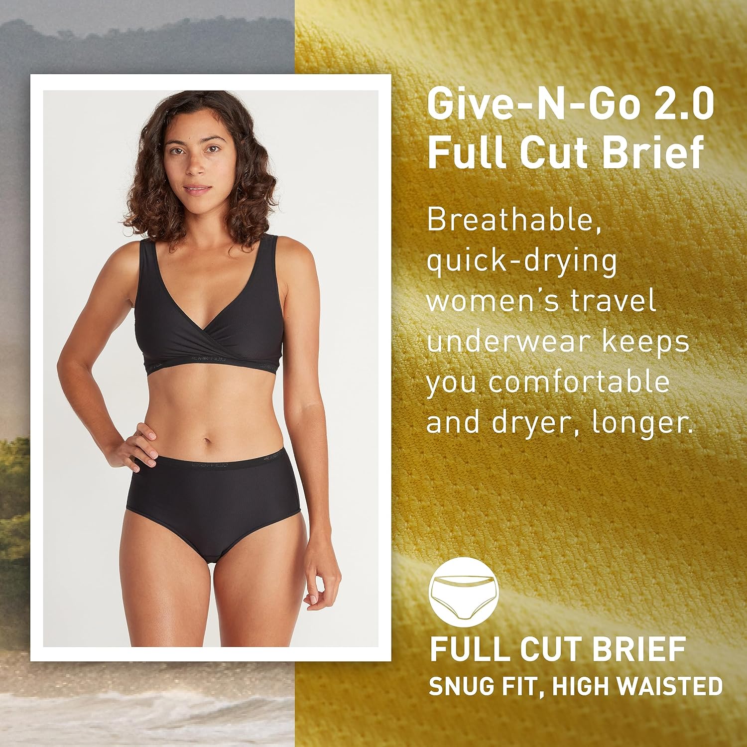 ExOfficio Women's Give-N-Go 2.0 Full Cut Brief - Breathable Durable Easy Care Travel Underwear - Image 2