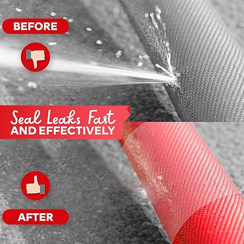 Miniatura 4 de XFasten - Cinta impermeable para reparación y protección de fugas (6.0 x 5.0 ft), Transparente