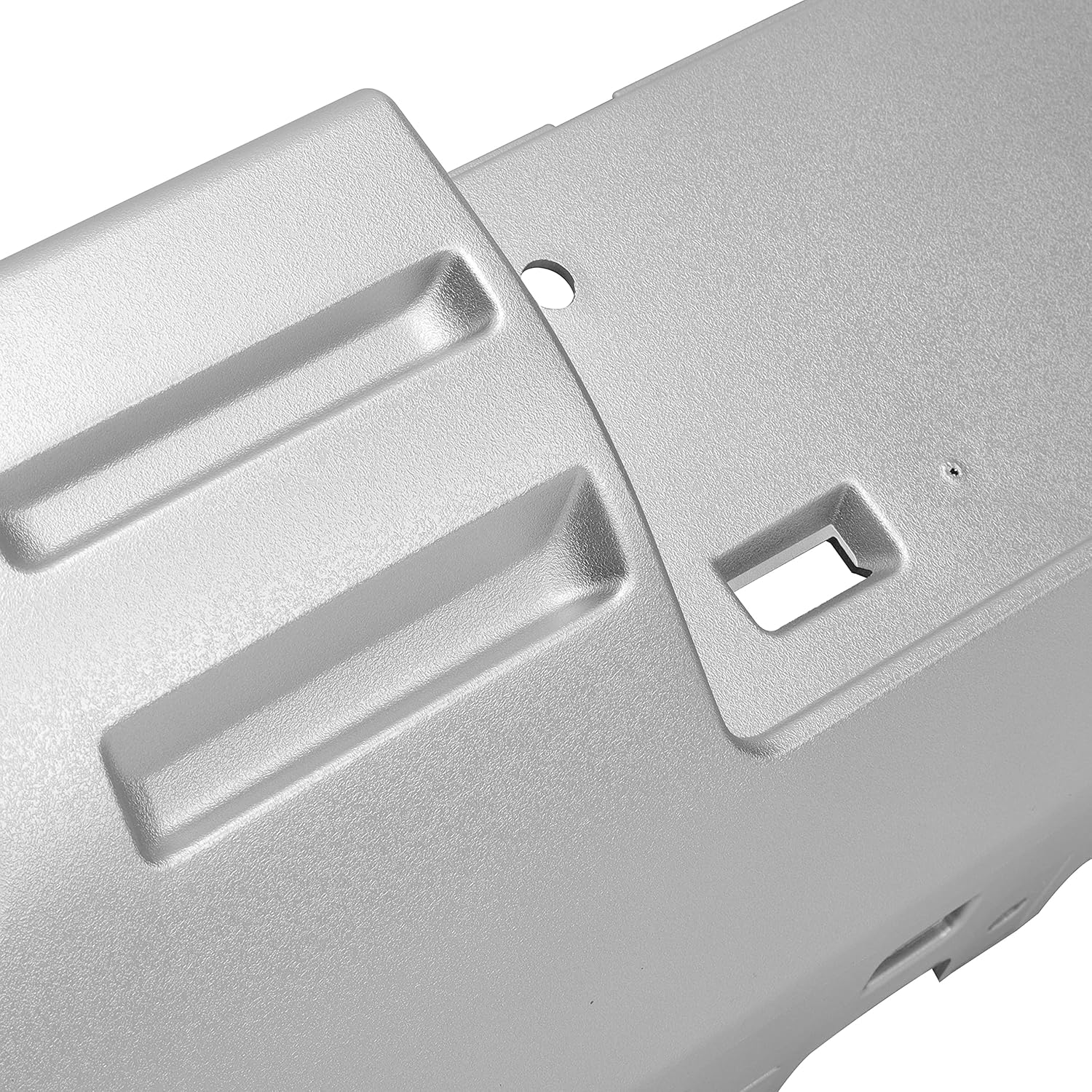 KUAFU Front Bumper Skid Plate Compatible with 2014 2015 GMC Sierra 1500 Painted Silvery Plastic Replacement for GM1053100 GM1053102 22902312