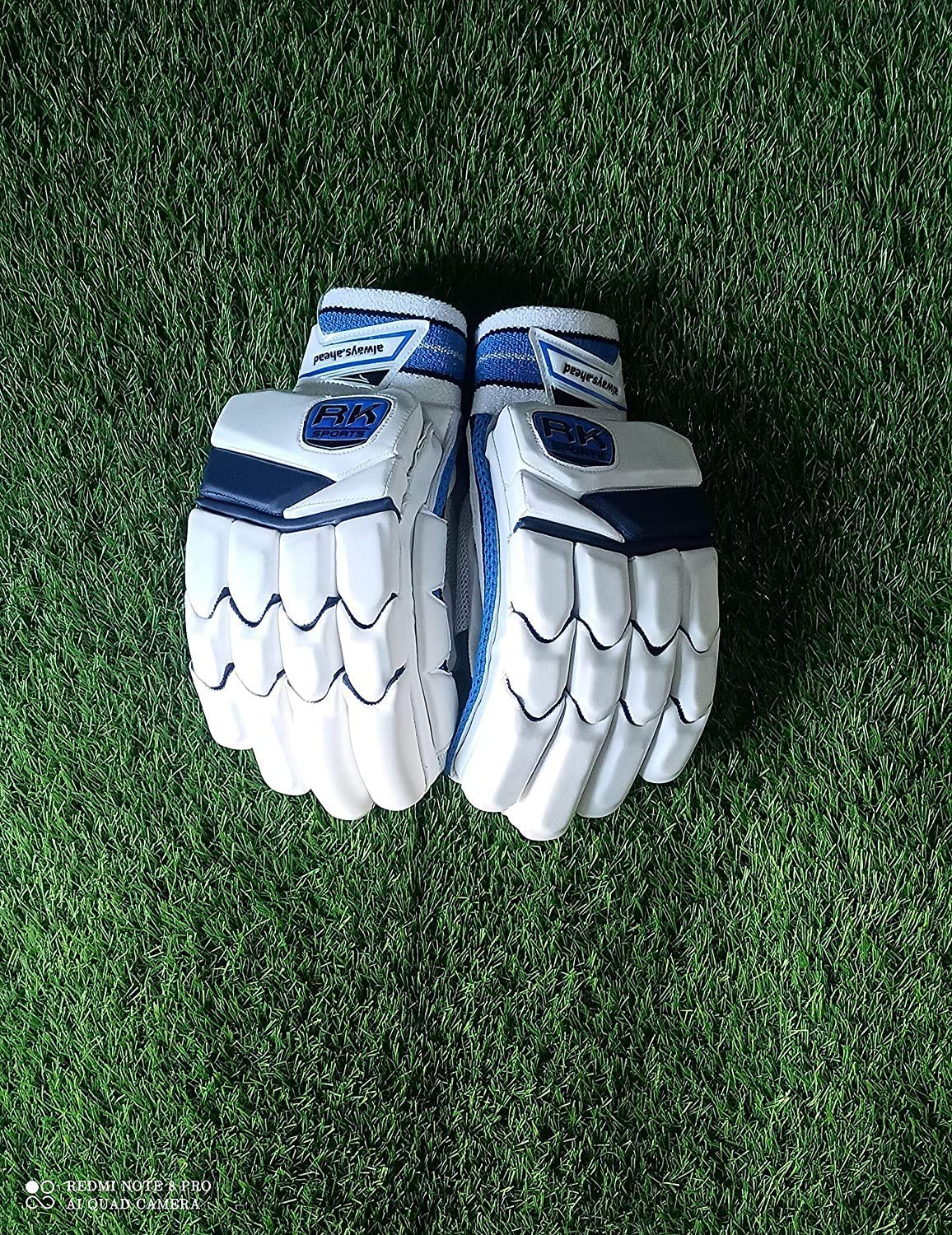 RK KAIME SPORTS Batting Hand Gloves (Navy Blue & White) (B08W9NHXX4) Amazon Price History, Amazon Price Tracker