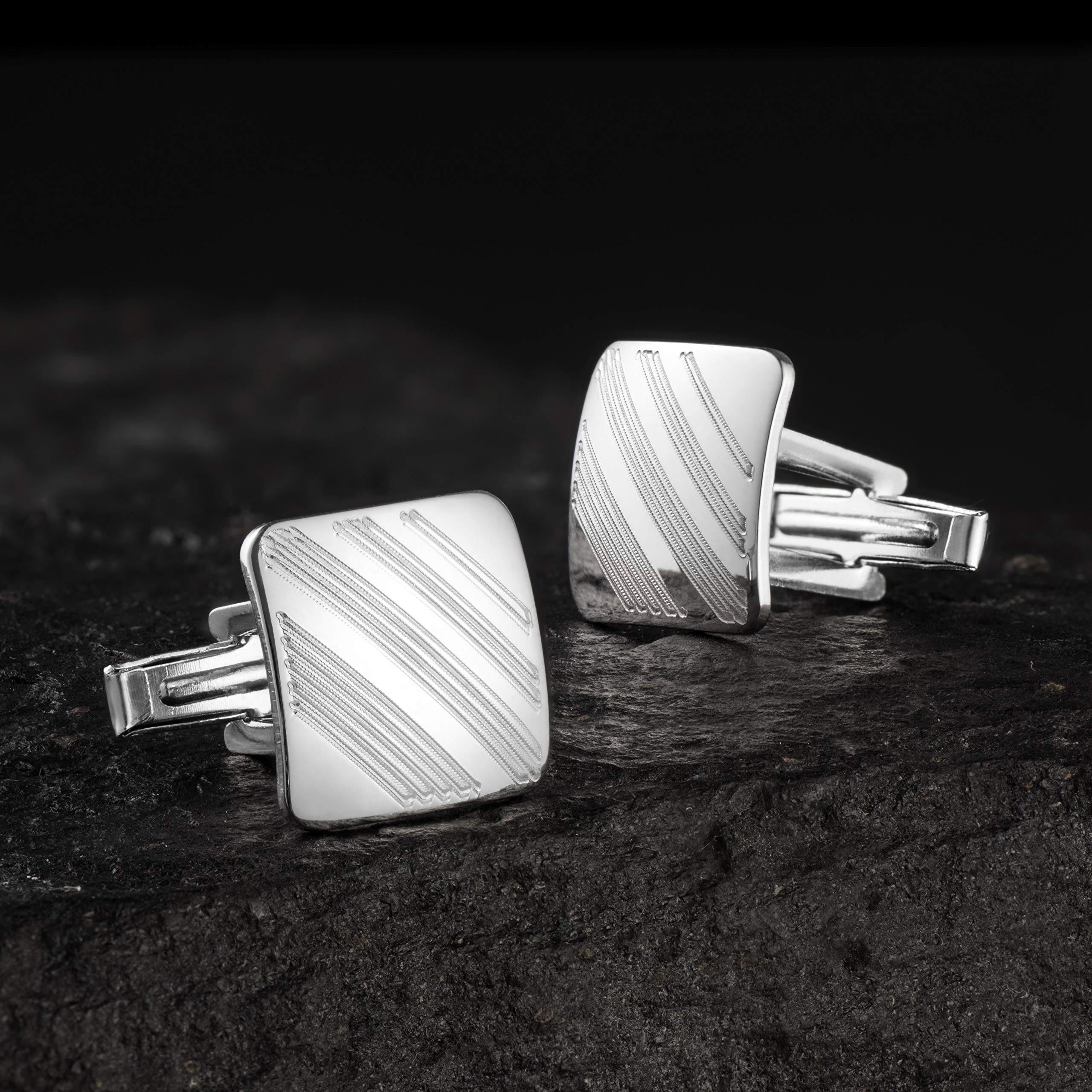Exquisite Herren Manschettenknöpfe Und Krawattennadel Aus 925 Sterling Silber