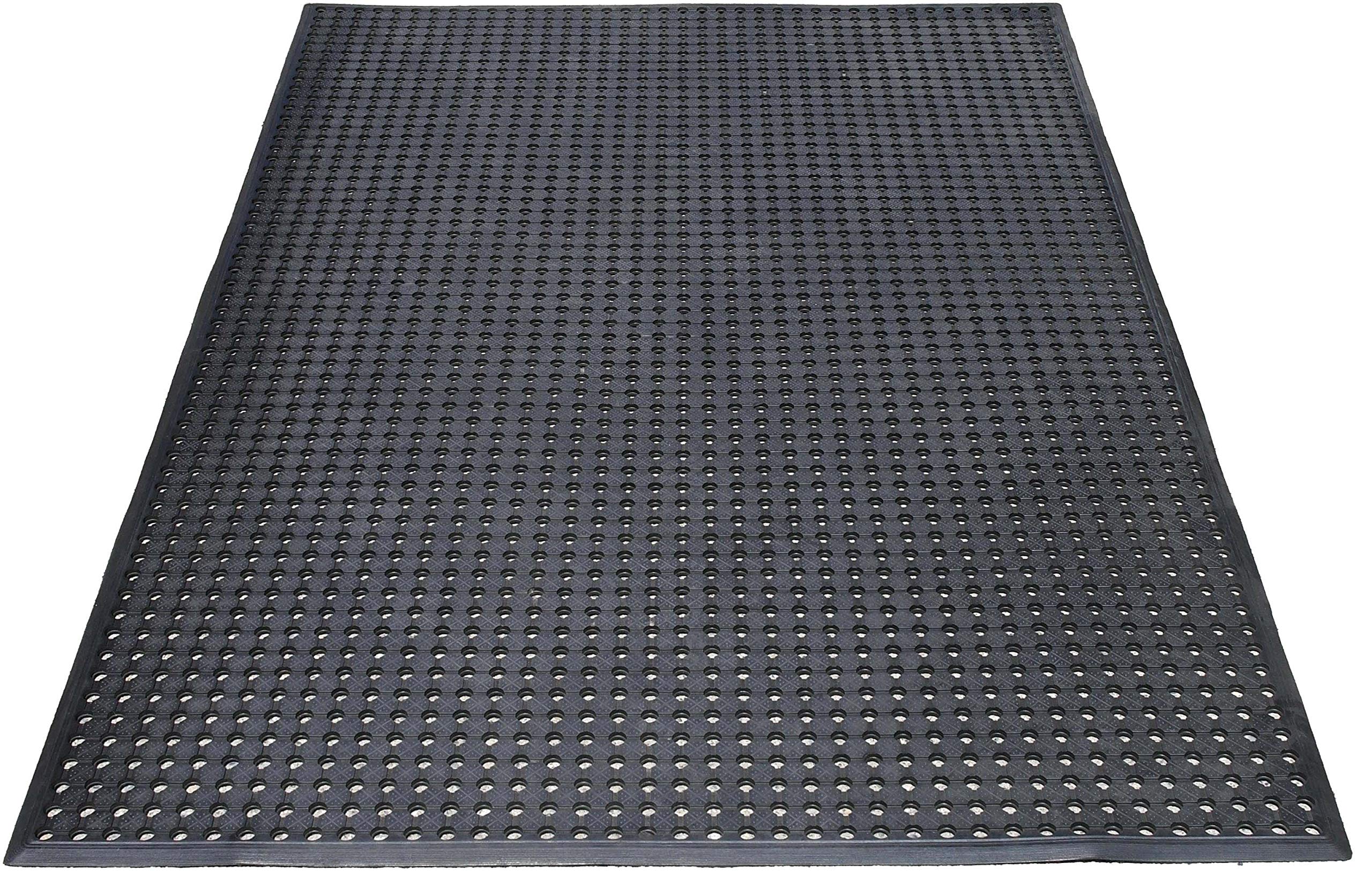 ID MAT CAILLEBOTIS CAOUTCHOUC Tapis, Matériel Synthétique, Noir, 90x150x1 cm