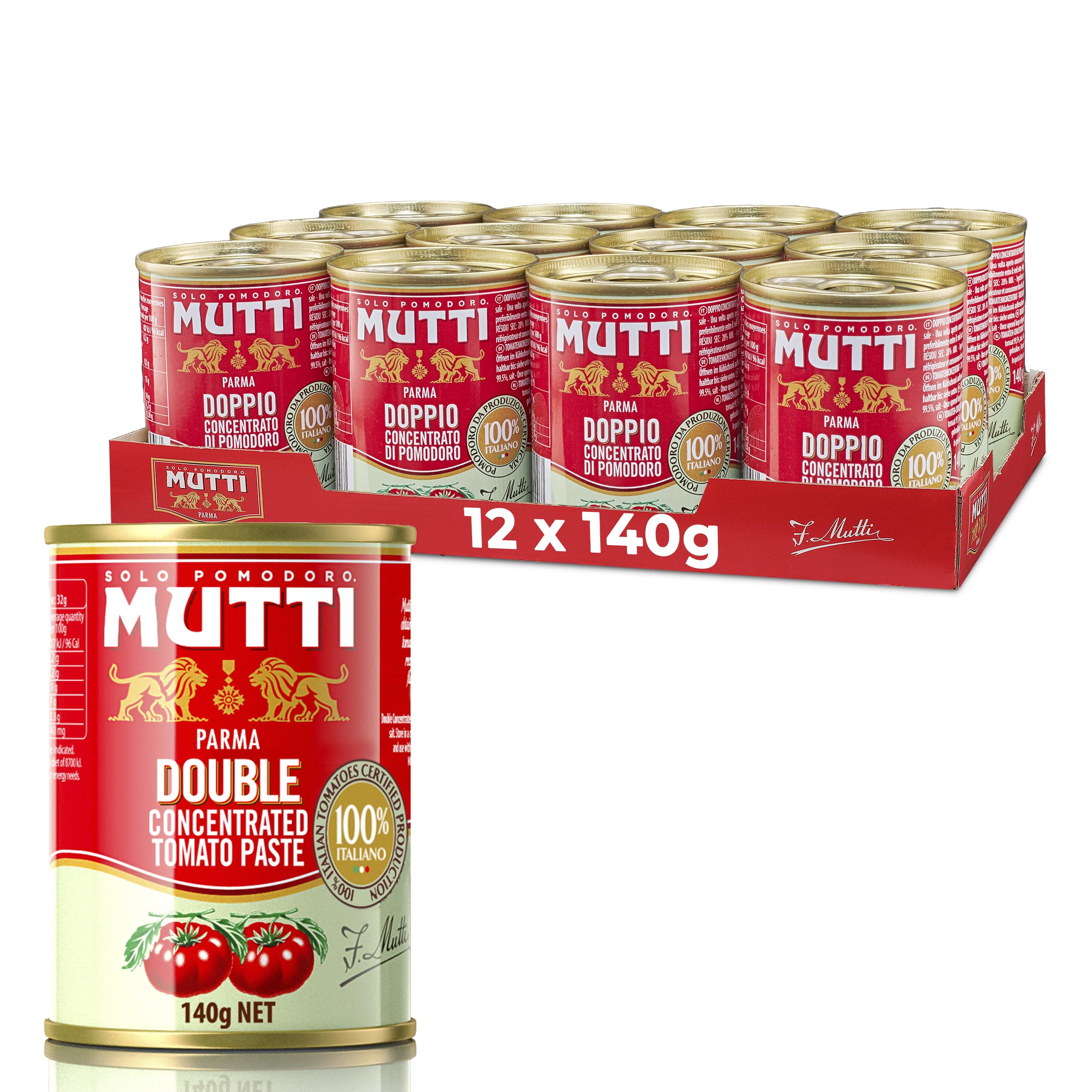 Mutti Tomato Purée 140g (Pack of 12)