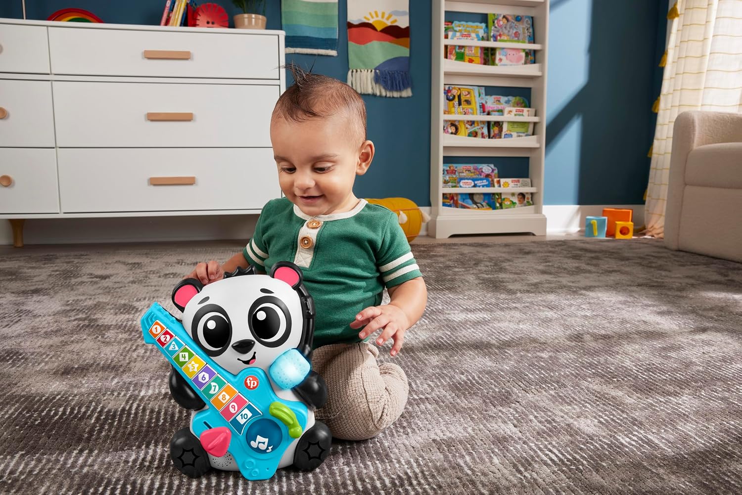 Fisher-Price, Esquadrão Musical Panda Vamos Cantar Juntos, Brinquedo para Bebês, A partir de 9 meses