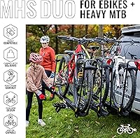 Vista 3 de Saris MHS Soporte de Bicicleta Sistema de Enganche Modular para Coches, Camiones y SUV, Portabicis de Aluminio Mecanizado con Precisión