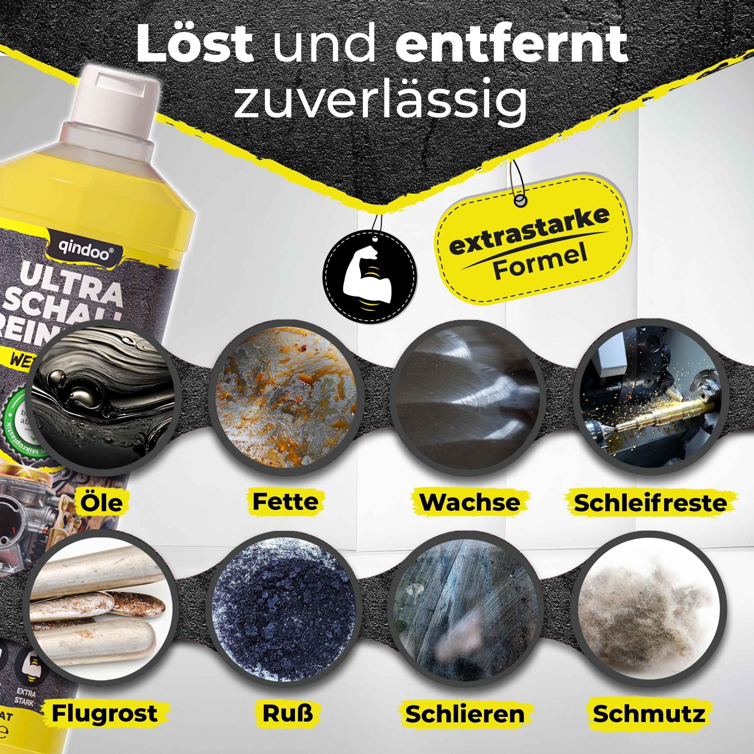 Ultraschall Reiniger Werkstatt, Konzentrat, Vergaser, Reinigung von Autoteile, Werkstatt im Ultraschallgerät (1 Liter)