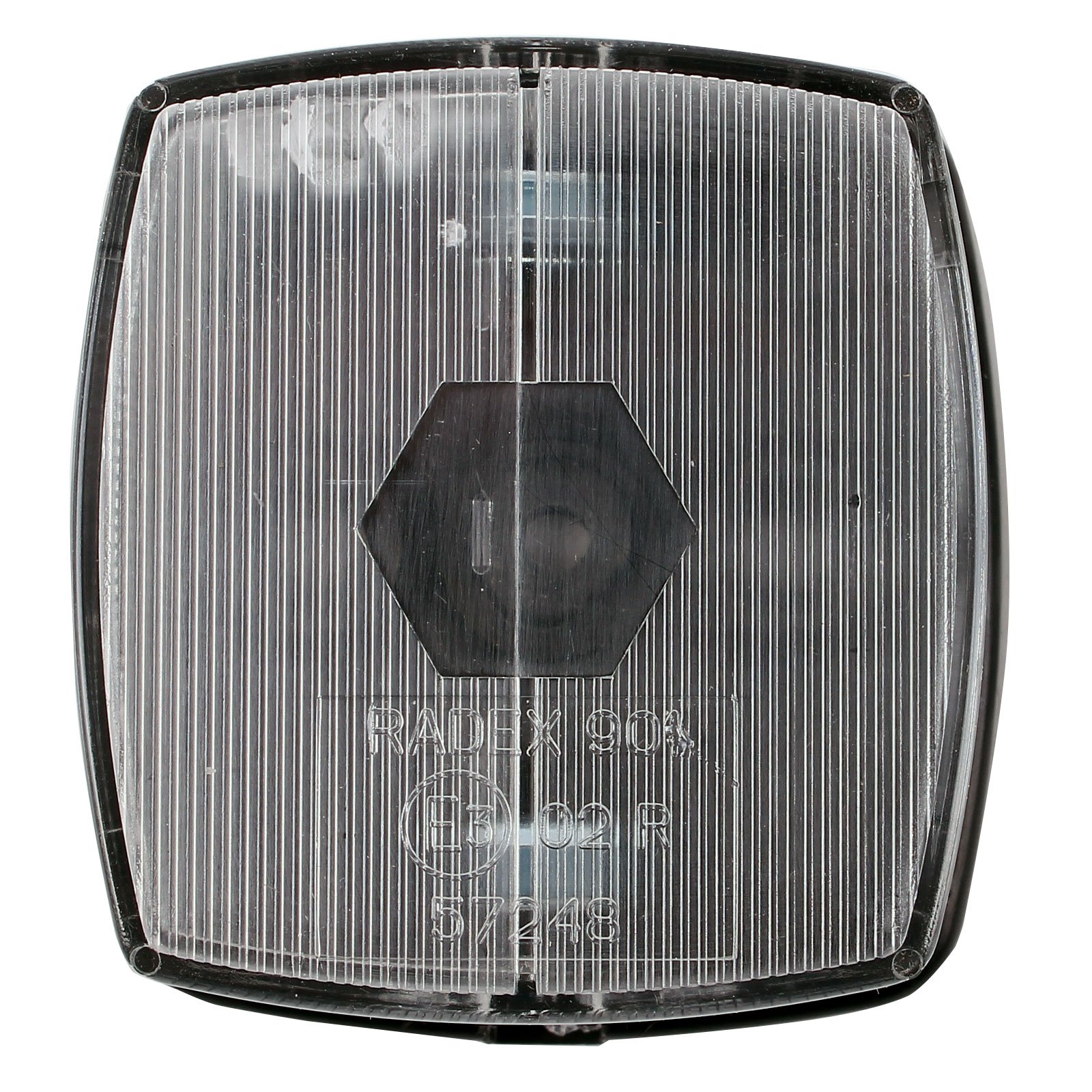 Luce di posizione bianca 2 pezzi marchio E per caravan