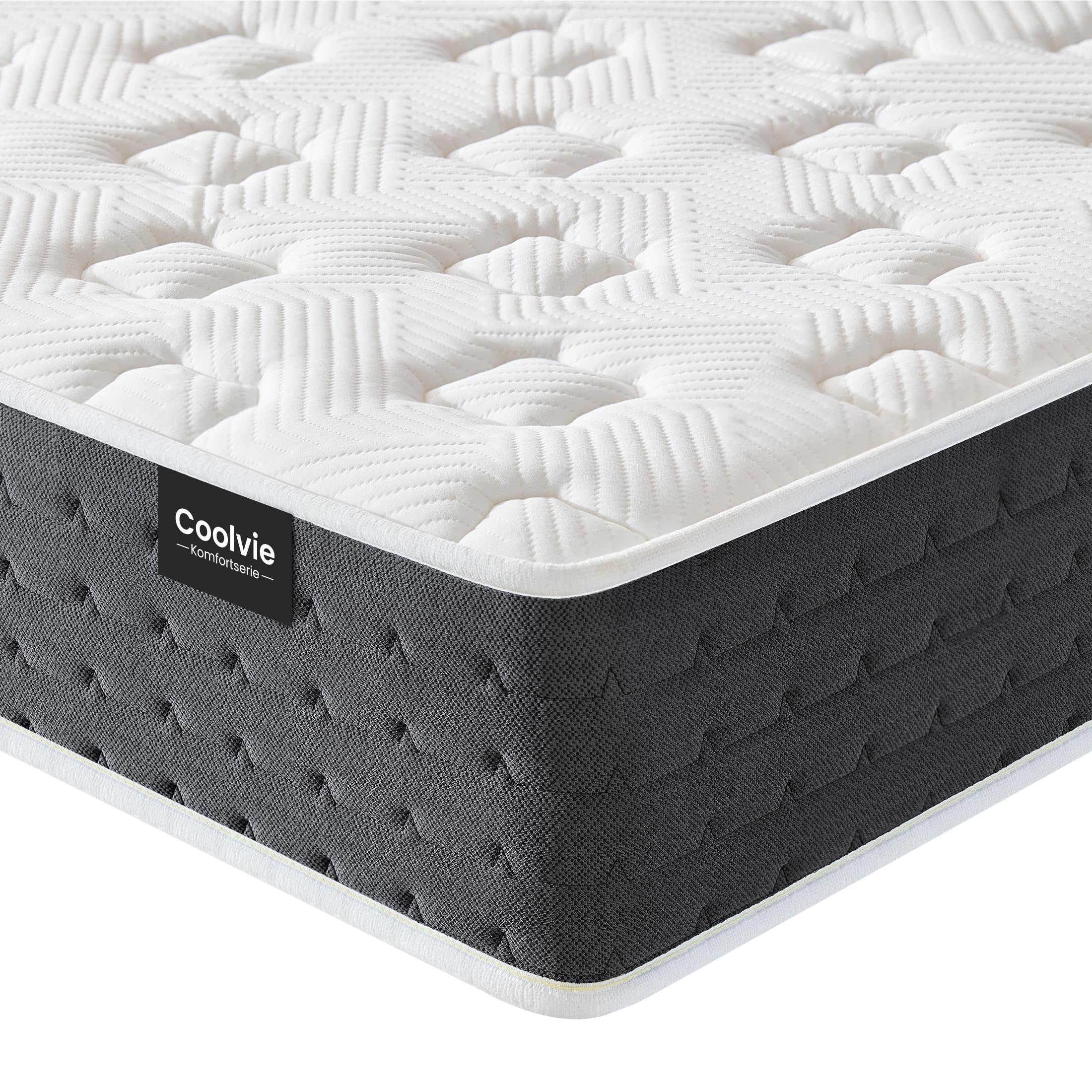 Coolvie Matratze 120x190 HäRtegrad 3-4 - 20cm Hoch | Oeko-Tex-Zertifizierung 7 Zonen Federkernmatratze - Ideal für Jugendliche, Kleine Einzimmerwohnung, Tatami-Zimmer