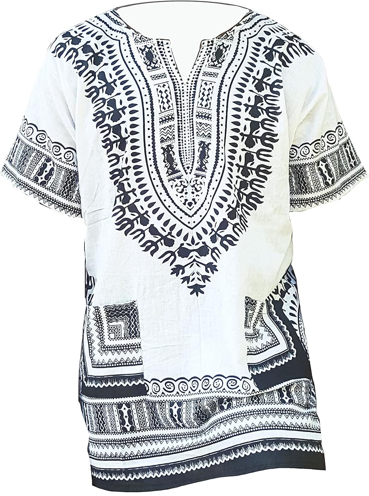 White dashiki shirt Clearance