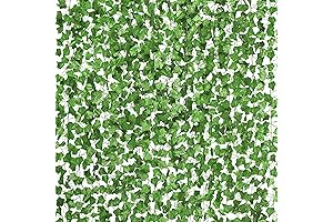 CQURE 336Ft Artificial Ivy Fake Vines (48 Pcs)