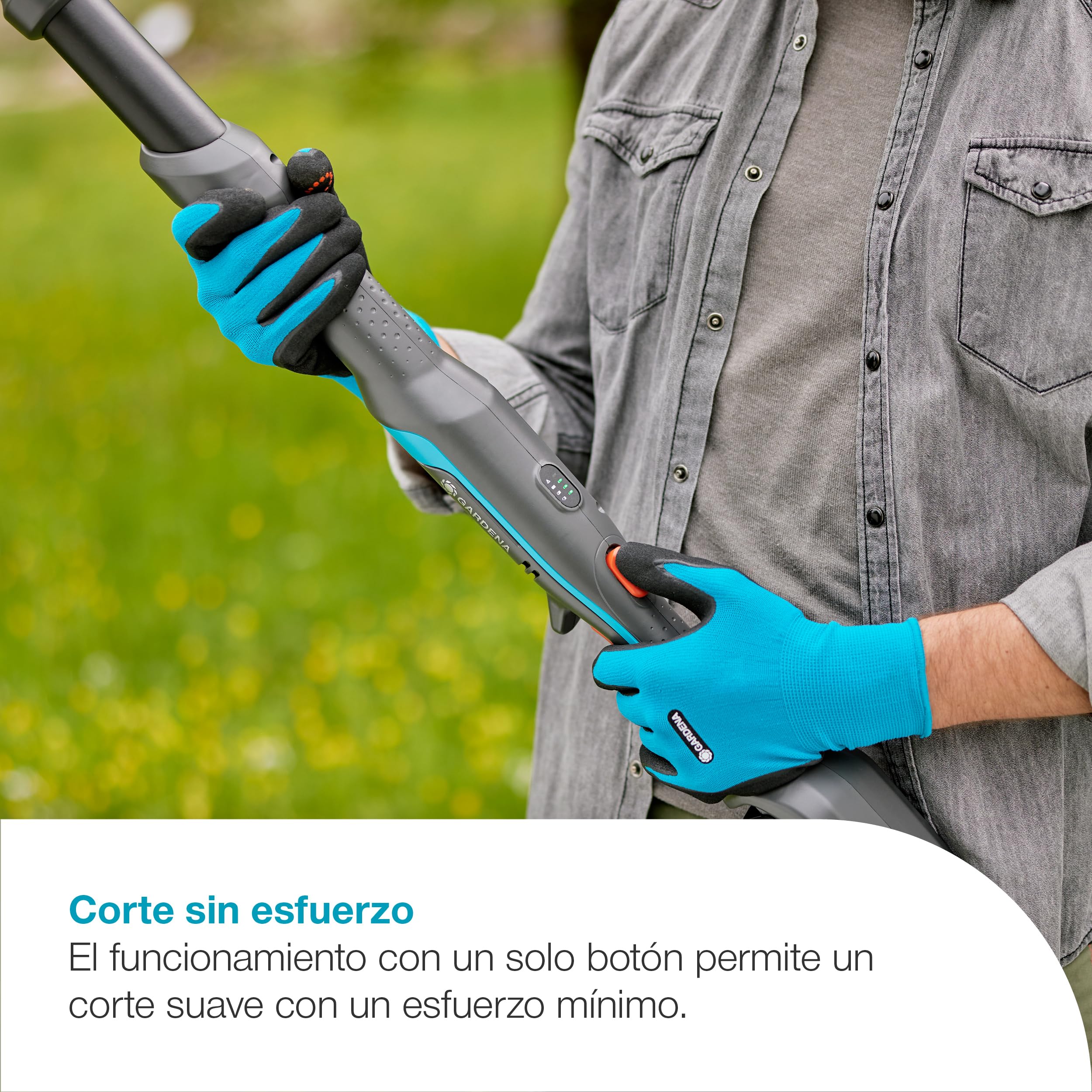 Gardena Corte telescópico de poda a batería HighCut 360/18V P4A Solo: hasta 5 m, Cabeza giratoria, Ergonómico, Pantalla LED, Sin Cable (14776-55)