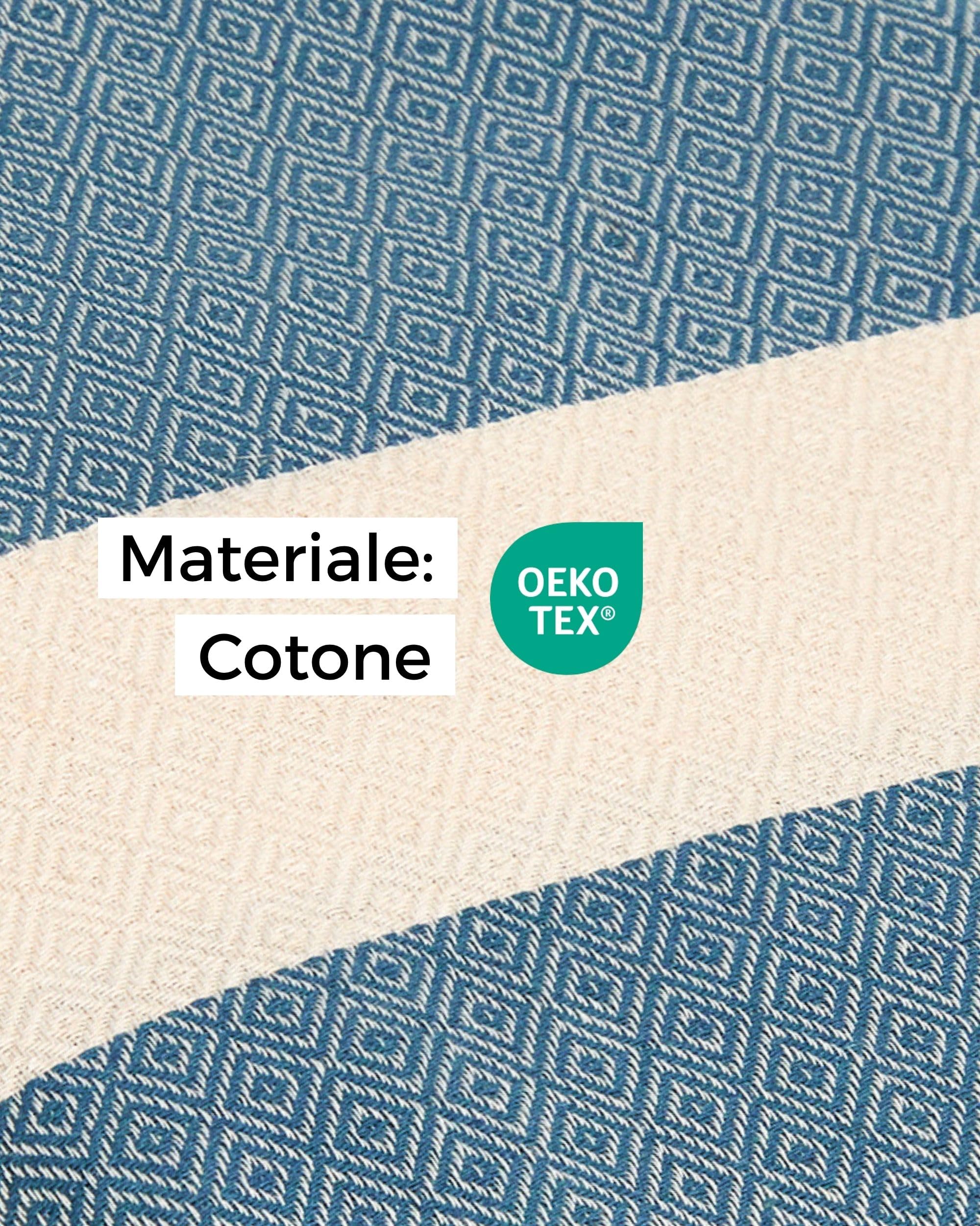furora HOLIDAY Telo Mare Grande, cotone 100x200 cm | Telo Spiaggia antisabbia | Asciugamano Mare Fouta, frange e angoli - Pareo Donna Uomo Ragazzi | Pic Nic Beach Towel Coperta, lungo leggero