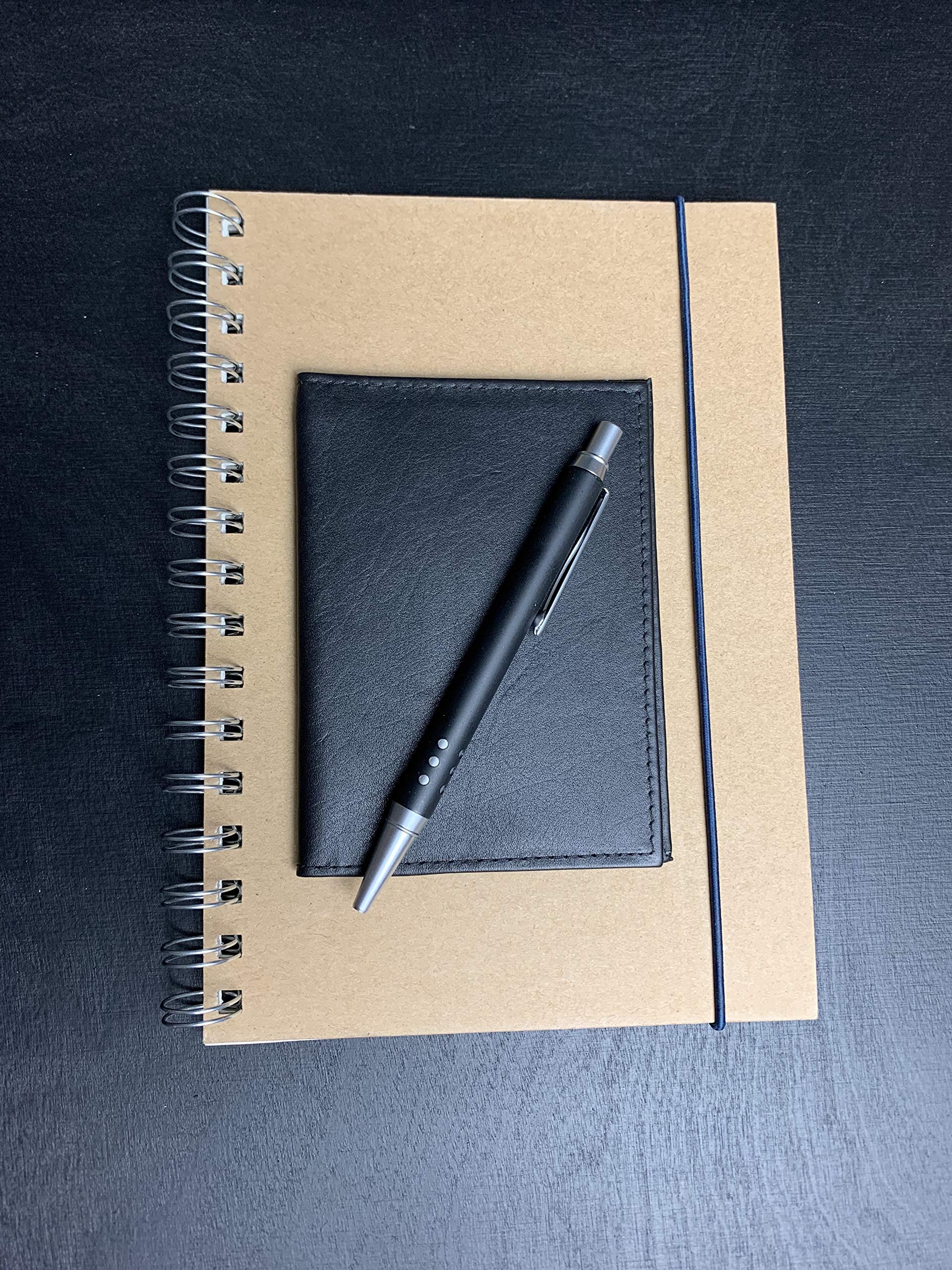 LEAS Teczka i etui na dowód osobisty z 2 okienkami, prawdziwa skóra, czarna kolekcja kart, czarny, 12,3x9cm, Teczka i etui na dowód osobisty z 2 okienkami