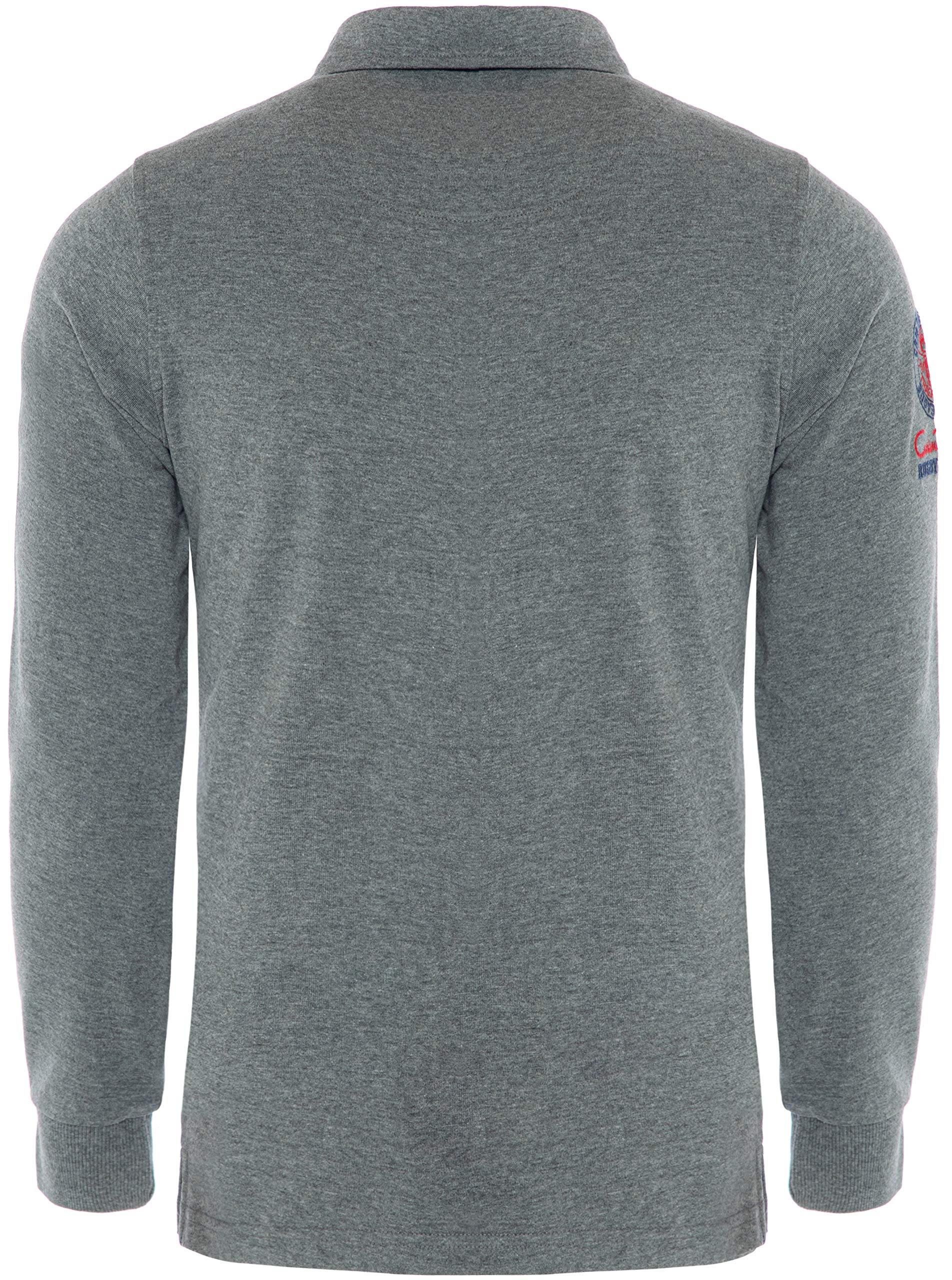 Carisma Polo de manga larga para hombre de algodón • Camiseta de manga larga para hombre con bordado • Agradable corte regular manga larga para oficina y ocio