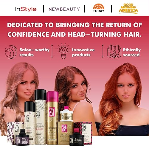 Miniatura 6 de Style Edit Polvo de retoque de raíz, para cubrir raíces y cabellos grises, color rojo claro