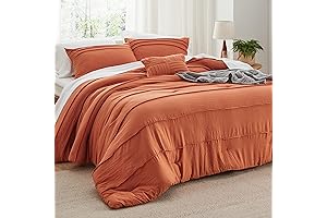 Dreamy Orange Comfort for Twin Beds: Bedsure Twin Comforter Set