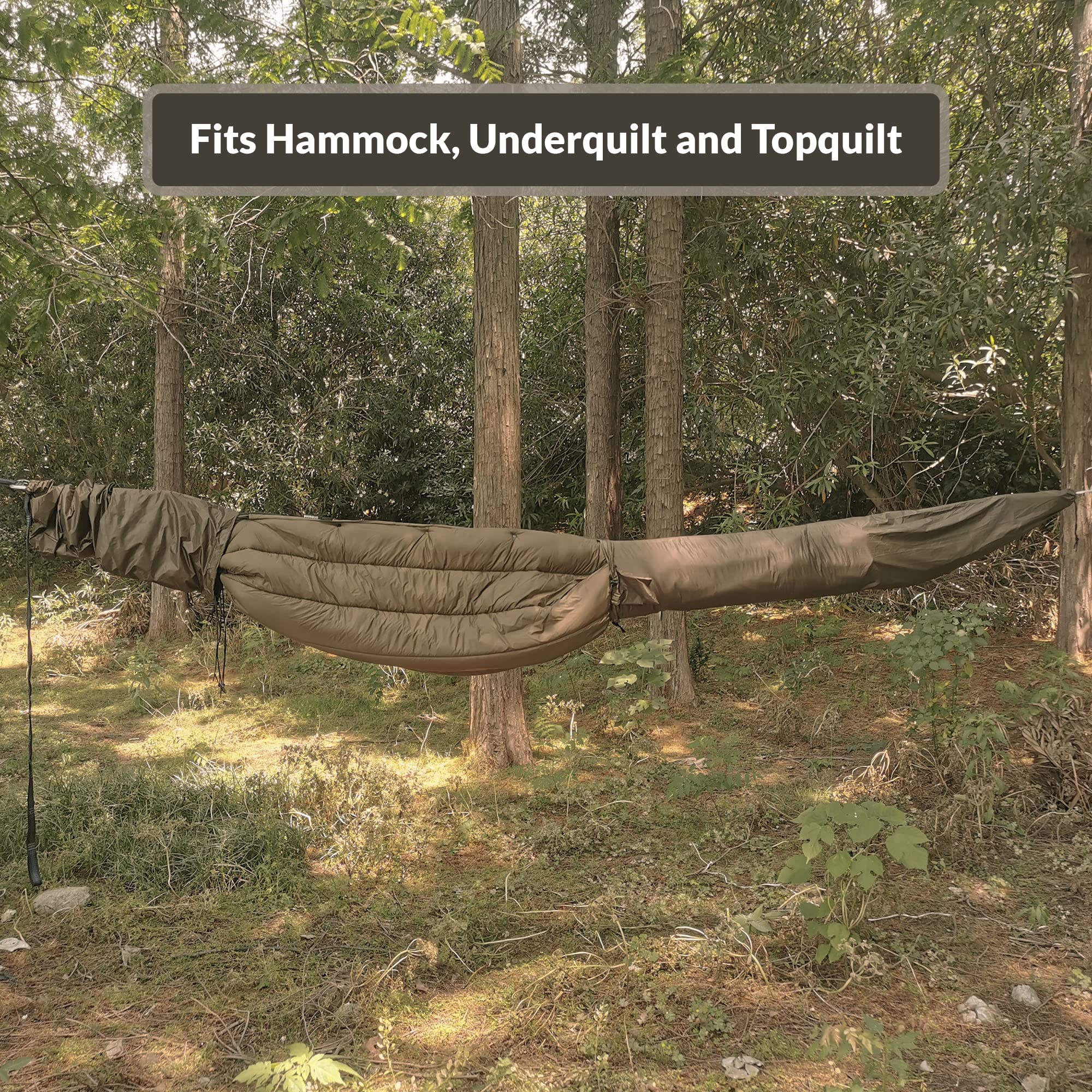 Copri-amaca Onewind Impermeabile E Antivento - Leggero, Traspirante Per Campeggio E Viaggi (Verde Oliva) - Foto 2