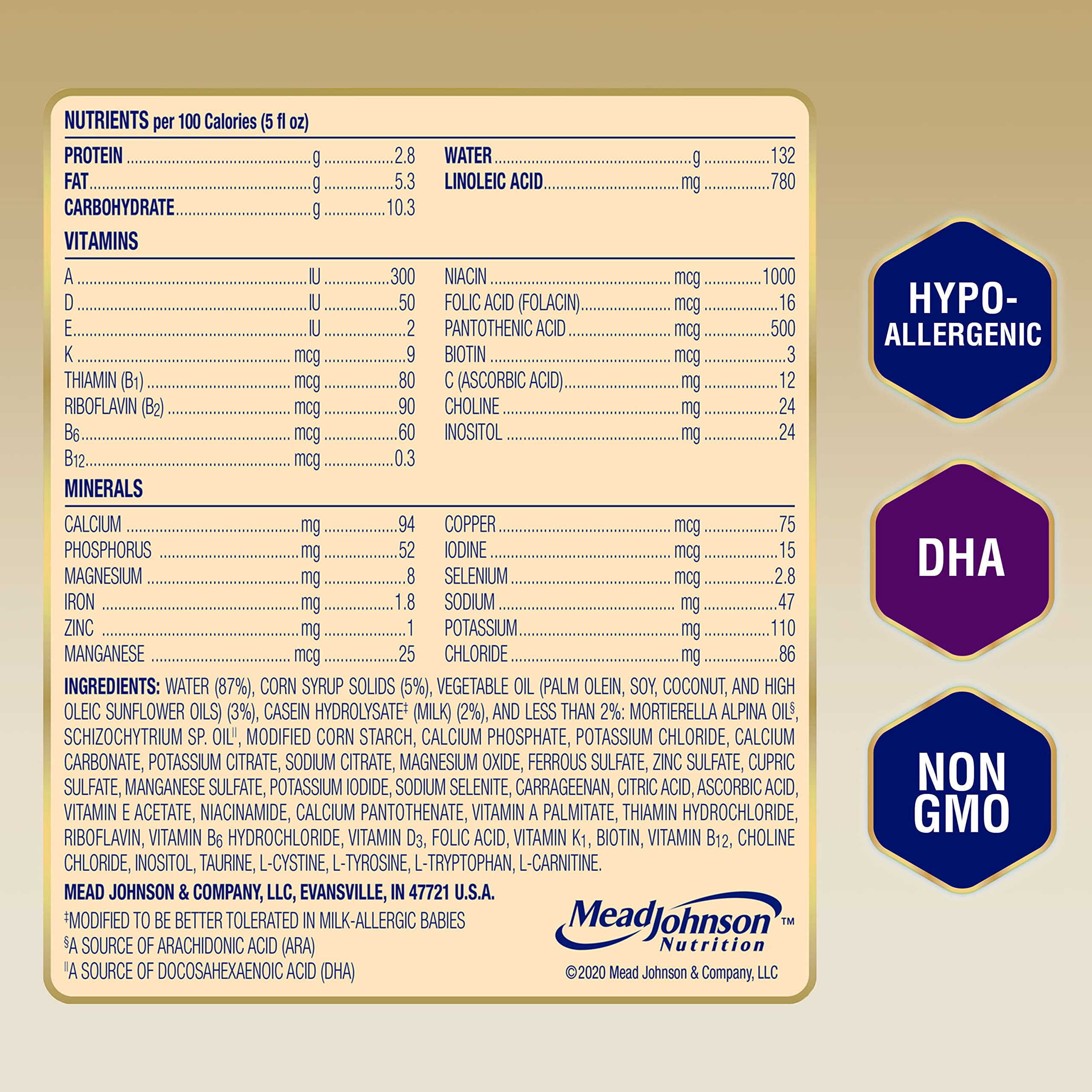 Enfamil Nutramigen Infant Formula, Hypoallergenic and Lactose Free Formula, Fast Relief from