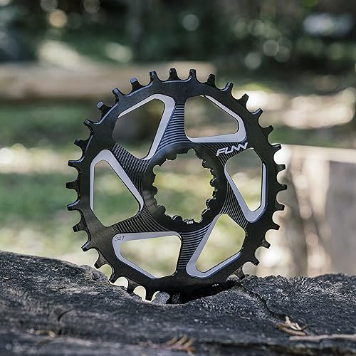 Miniatura 2 de Funn Solo DX - Cadena estrecha y ancha para cadena de 9, 10, 11, 12 velocidades, se adapta a crankets de interfaz de montaje directo SRAM,