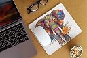 TAJNAN Mouse pad Mat 230X190X3mm Mouse Pad for Game, Non-Slip Rubber Base, Waterproof, Premium-Textured, Compatible,Printed Mouse pad (Black) (Multi-clr-ele-pad) gallery image