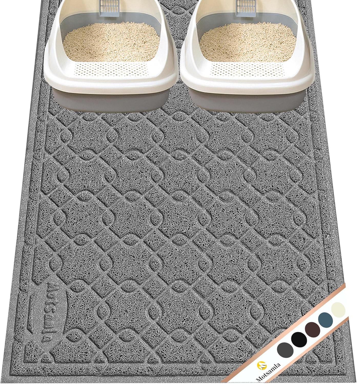 Kitty Litter Adiwo Cat Litter Tray Mat, 45 X 30 Cm Cat Litter Mat