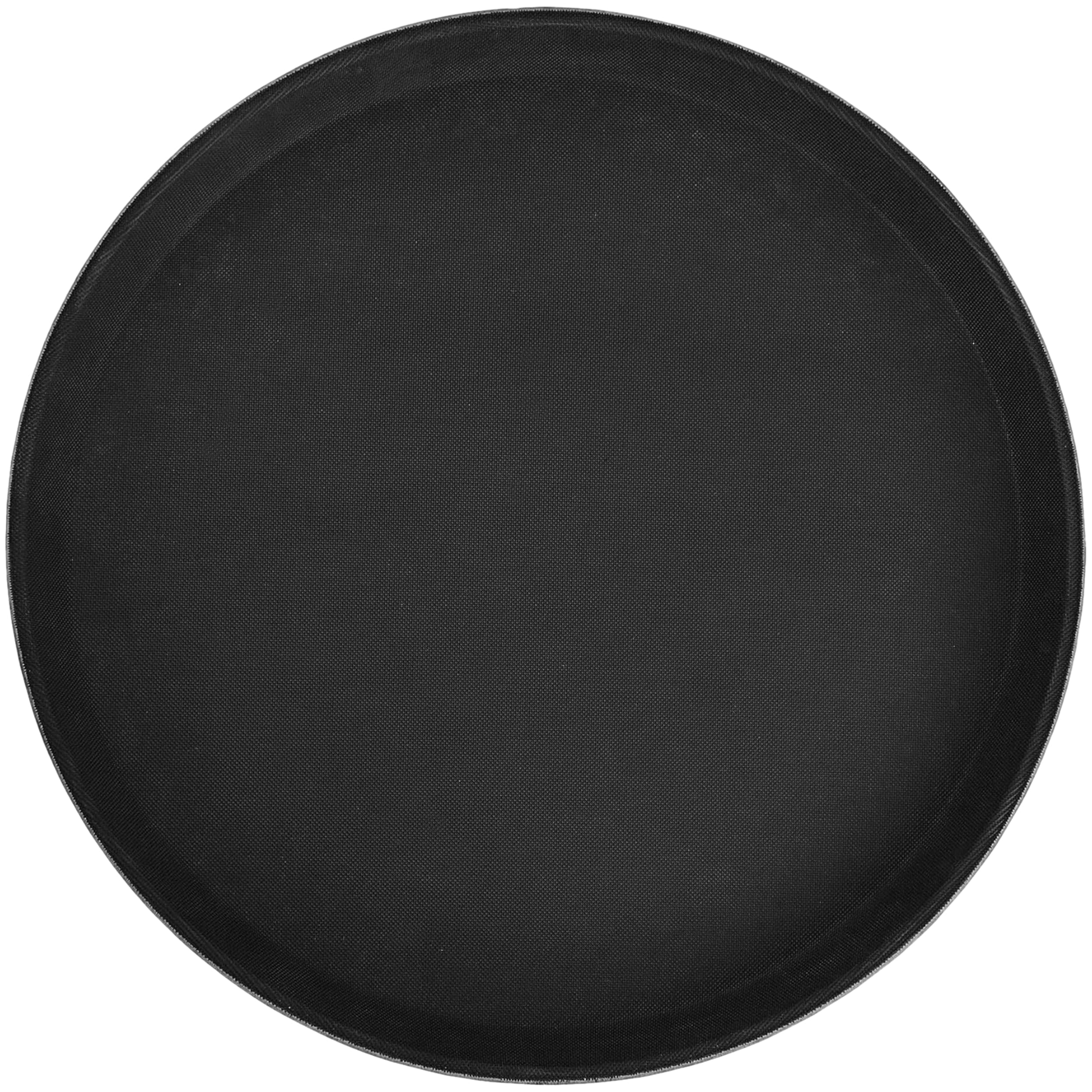Plateau antidérapant Winco noir de 35,6 cm robuste en fibre de verre