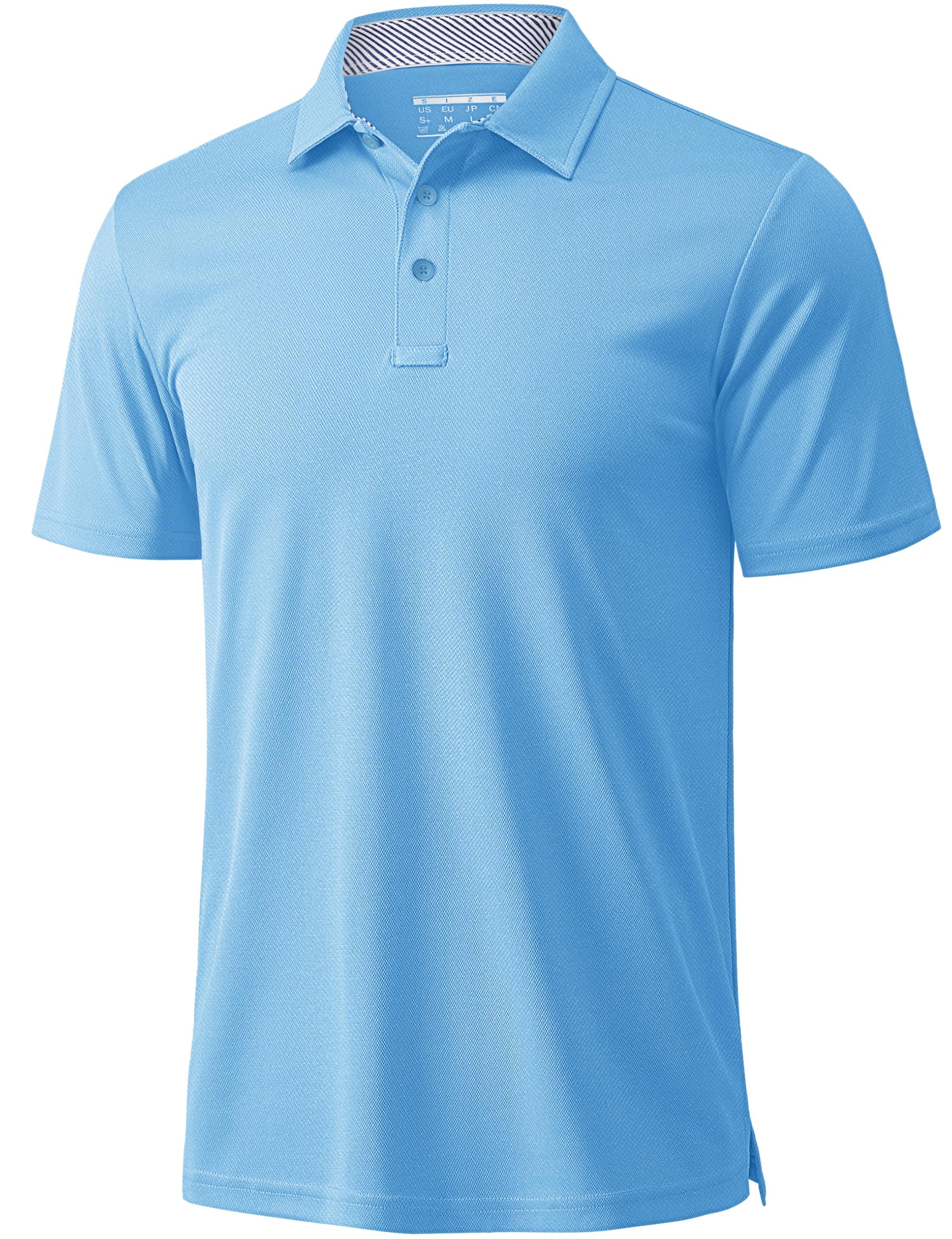 MAGCOMSEN Poloshirt Herren Kurzarm Shirt Sommer Golf Polo Atmungsaktiv Funktionsshirt Schnelltrocknend Polohemd Outdoor