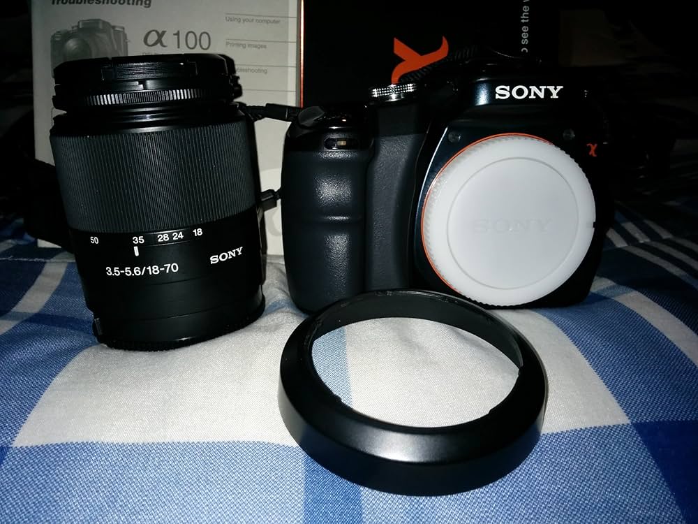 SONY - ソニー SONY α DSLR-A100 &amp; 18-70mm Sony Alpha A100 10.2MP Digital SLR Camera W/18-70mm Lens Kit
