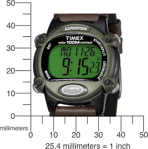 Miniatura 4 de Timex Expedition - Reloj de pulsera digital de 153 pulgadas 39 mm con cronógrafo alarma y temporizador