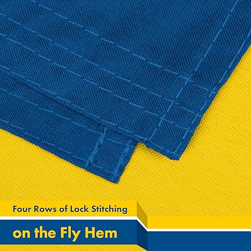 Vista 44 de G128 LiteWeave Pro Series - Bandera de Israel 3 x 5 pies LiteWeave Pro Series impreso poliéster 150D Bandera de país, interior y exterior