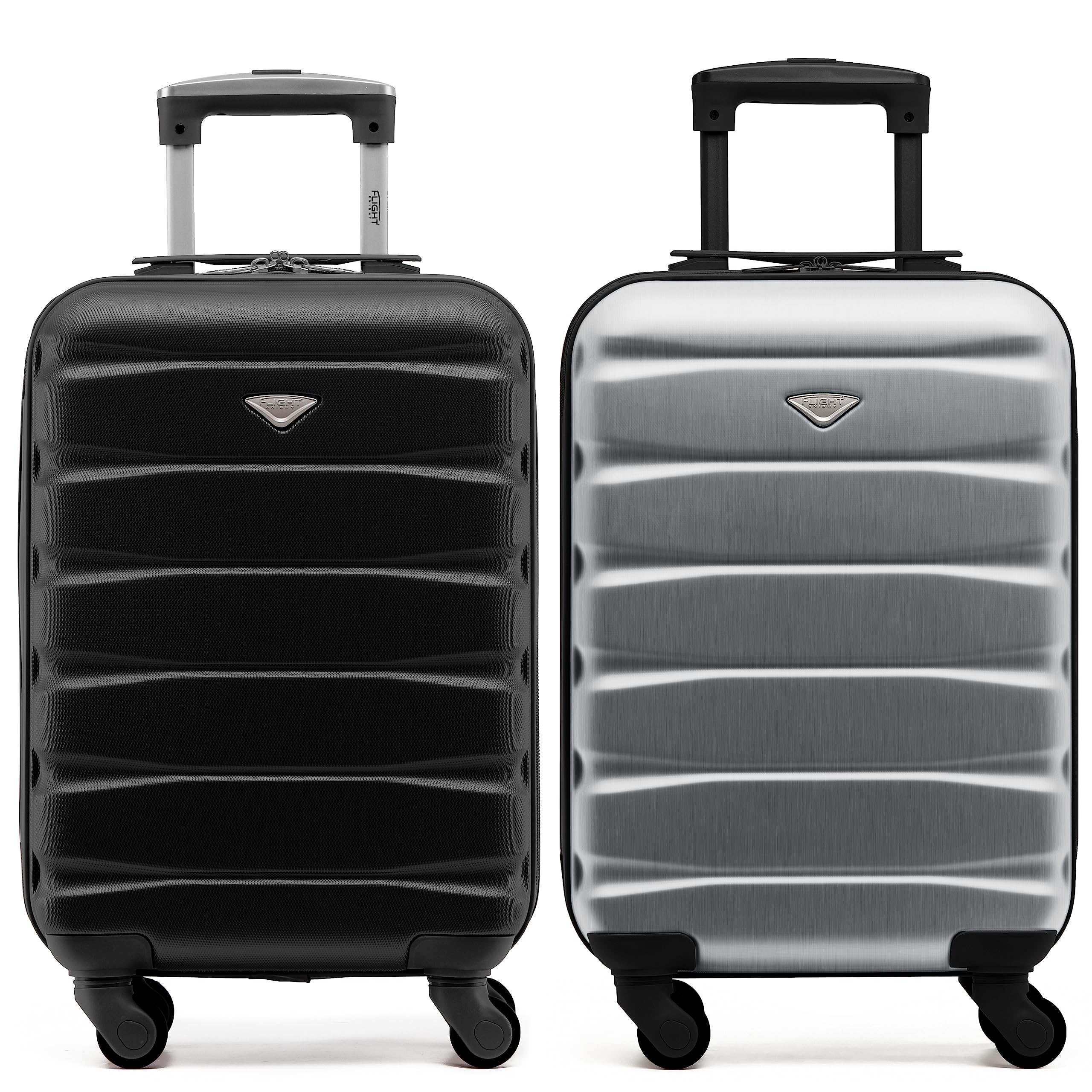 Flight Knight Suitcase Set of 2 Lightweight 4 Wheel ABS Hard Case Cabin Carry On Hand Luggage Approved for Over 100 Airlines Including easyJet, British Airways, Ryanair & Many More 55x35x20cm — view 124