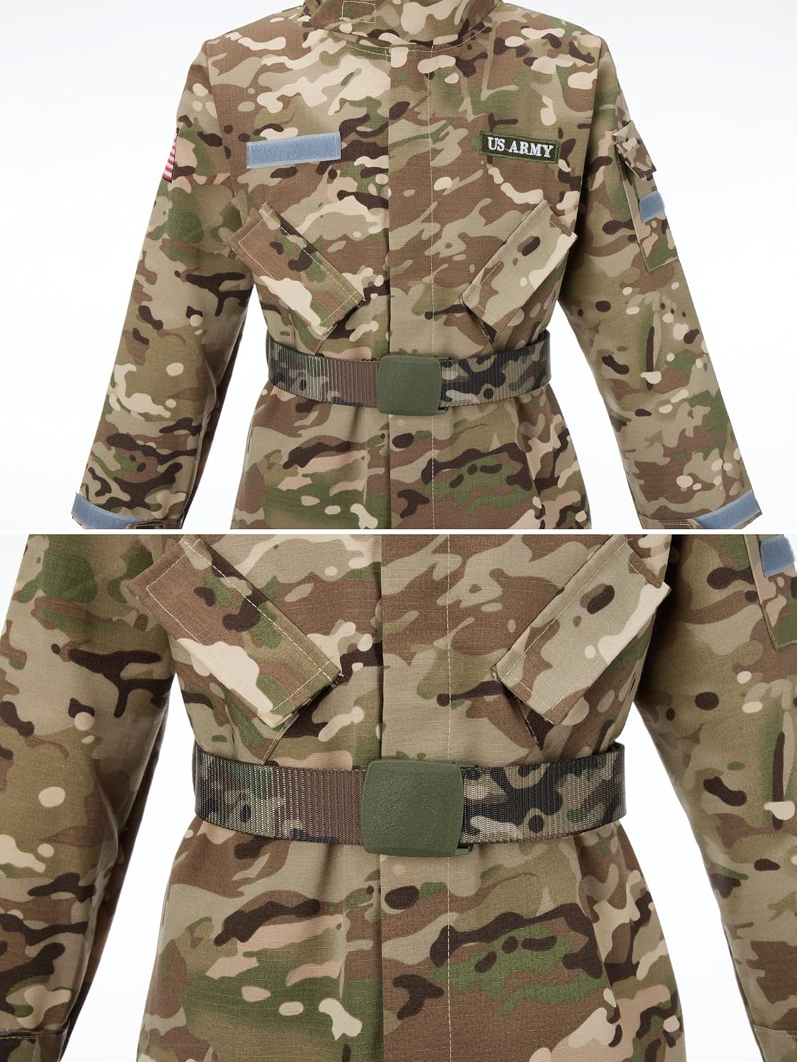 Army Costume for Boys,Kids Military Soldier Costume,Army Outfit for Boys,Halloween Kids Camouflage Uniform