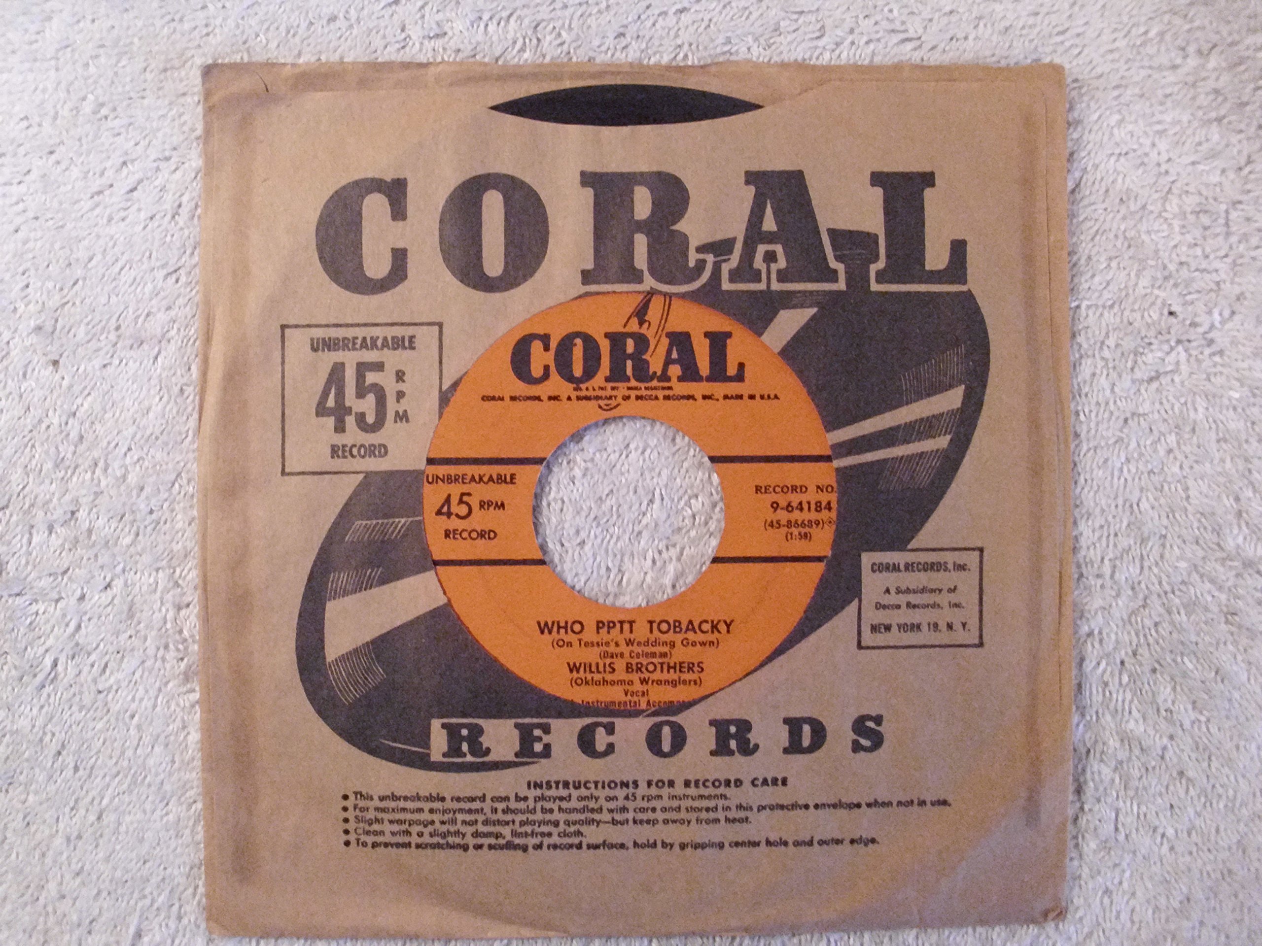 Who Pptt Tobacky / Lonesome Polecat 45