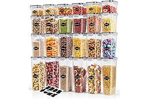 AIR-TIGHT FOOD STORAGE CONTAINERS WITH LIDS