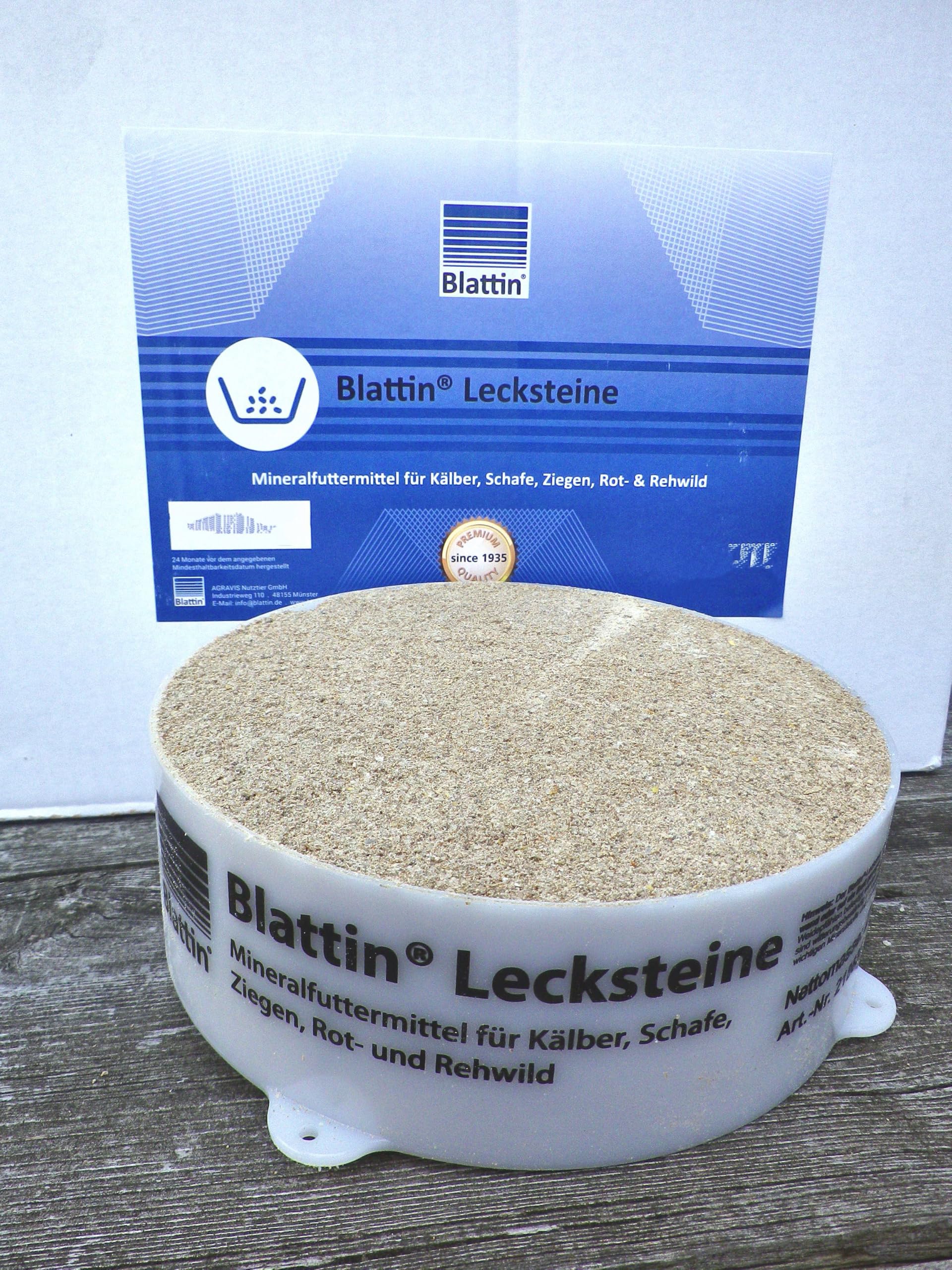 Blattin Leckstein Leckschale 2Kg Schafe Ziegen Kälber Wild (6 Stück)
