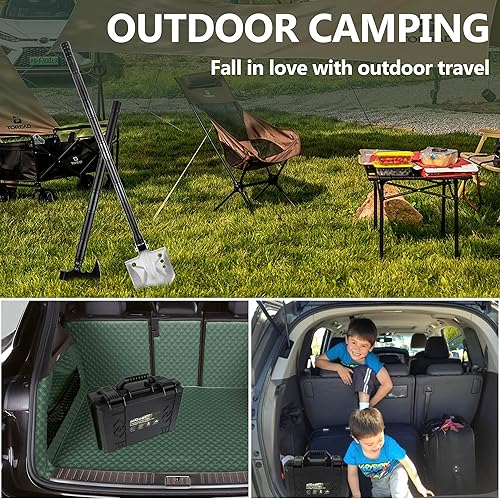 Miniatura 7 de aiGear Pala de camping hacha al aire libre supervivencia conjunto de herramientas para acampar senderismo mochilero hombres supervivencia emergencia