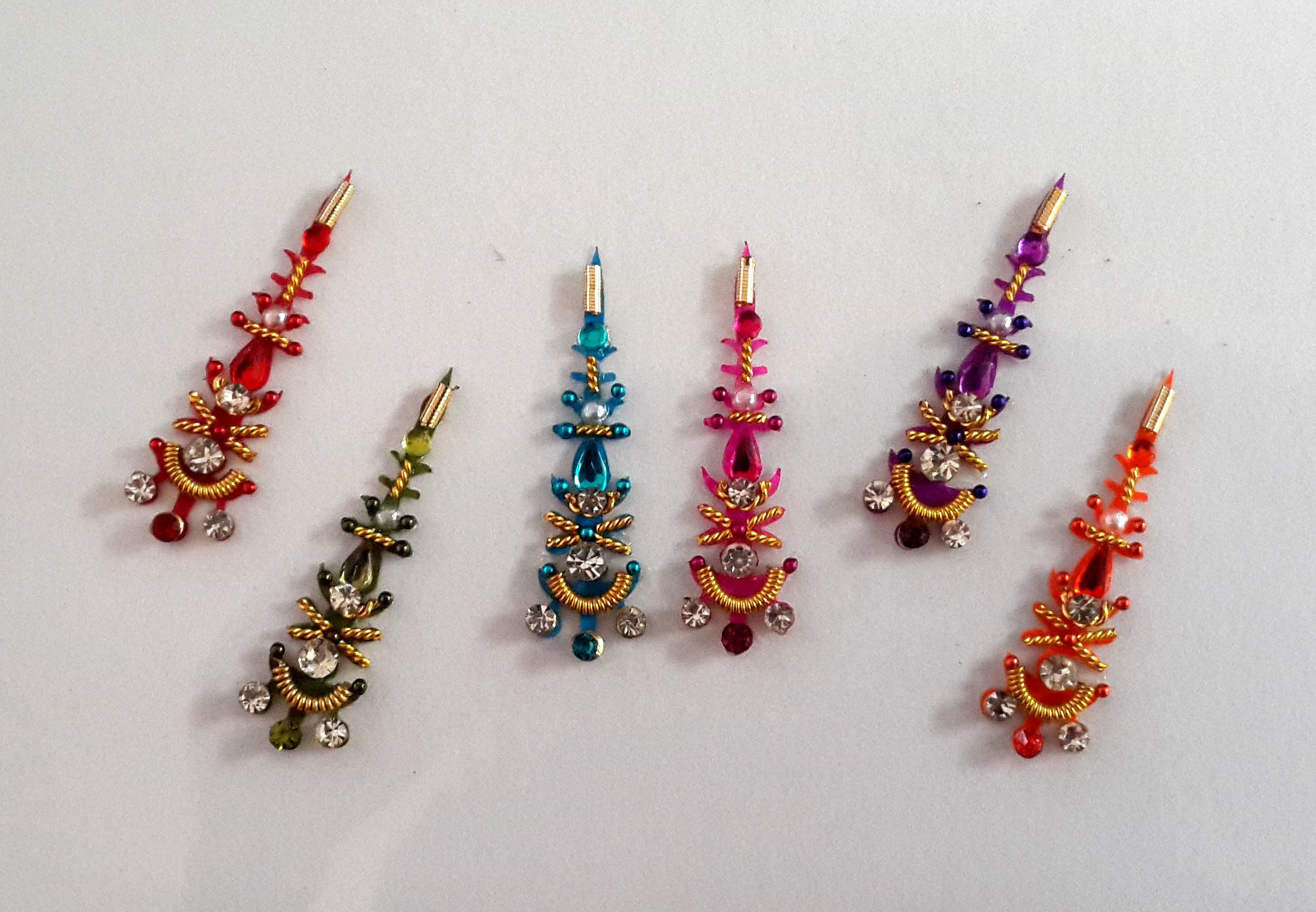 Stick On Ornament Bridal Bindi Forehead Stickers Body Art Tattoo Jewelry Bellydance - #17