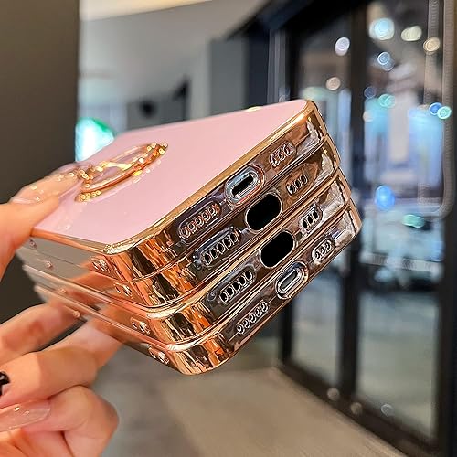 Miniatura 4 de ZTOFERA Funda compatible con iPhone 14 Pro, fundas galvanizadas antiarañazos con soporte de anillo de 360, TPU suave y flexible a prueba de golpes,