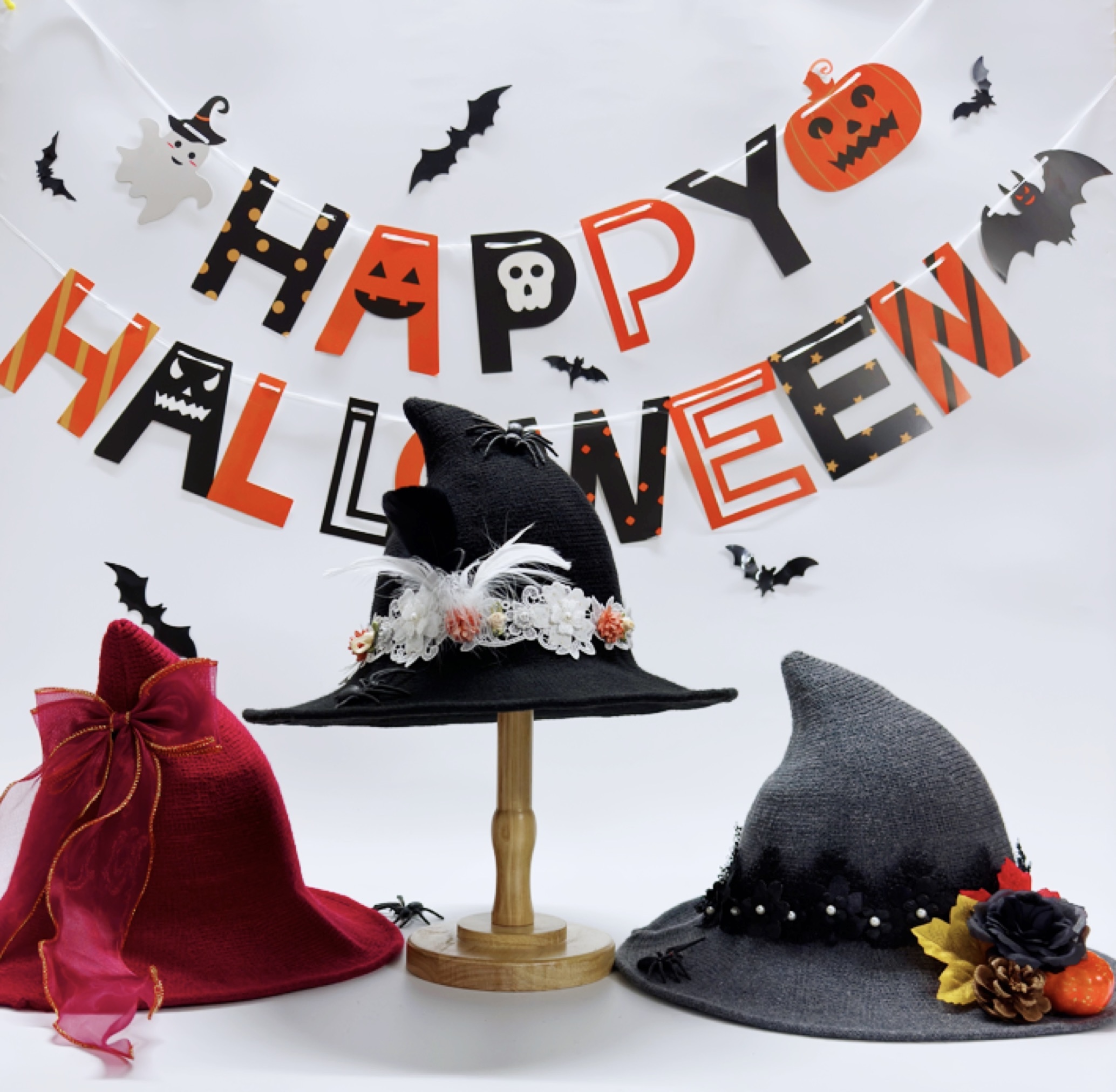 Amazon.com: GUOQIANG Halloween Adult Modern Witch Hats for 